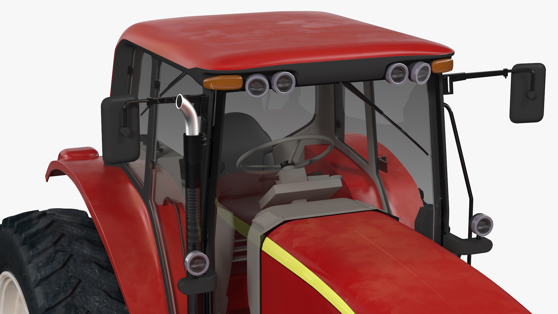 Tractor Generic Red 3D model