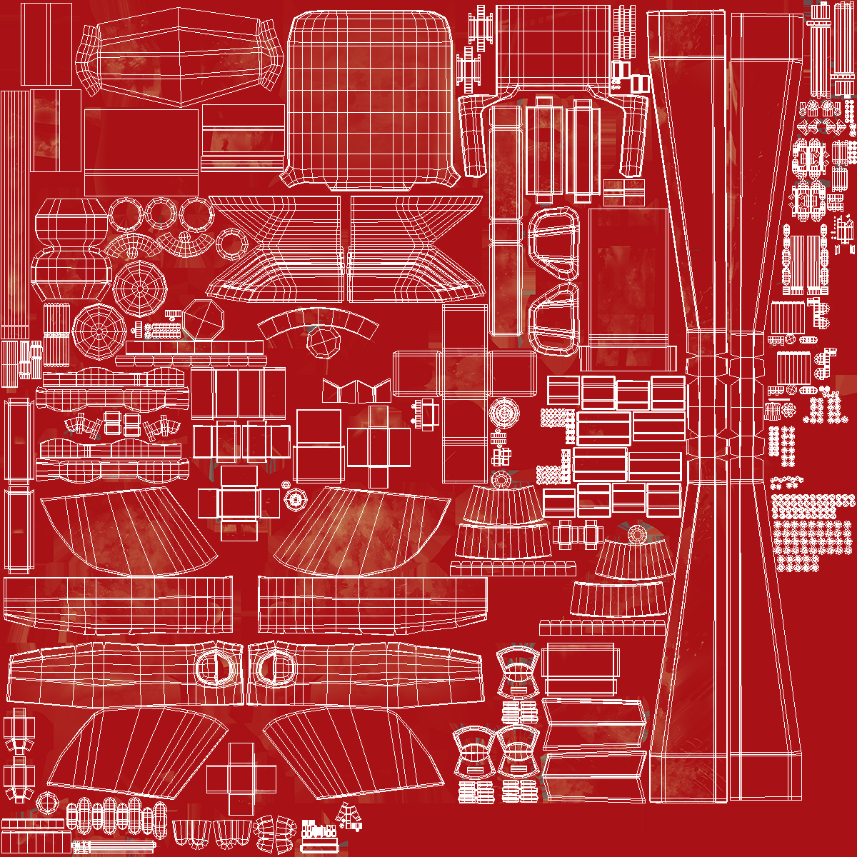 Tractor Generic Red 3D model