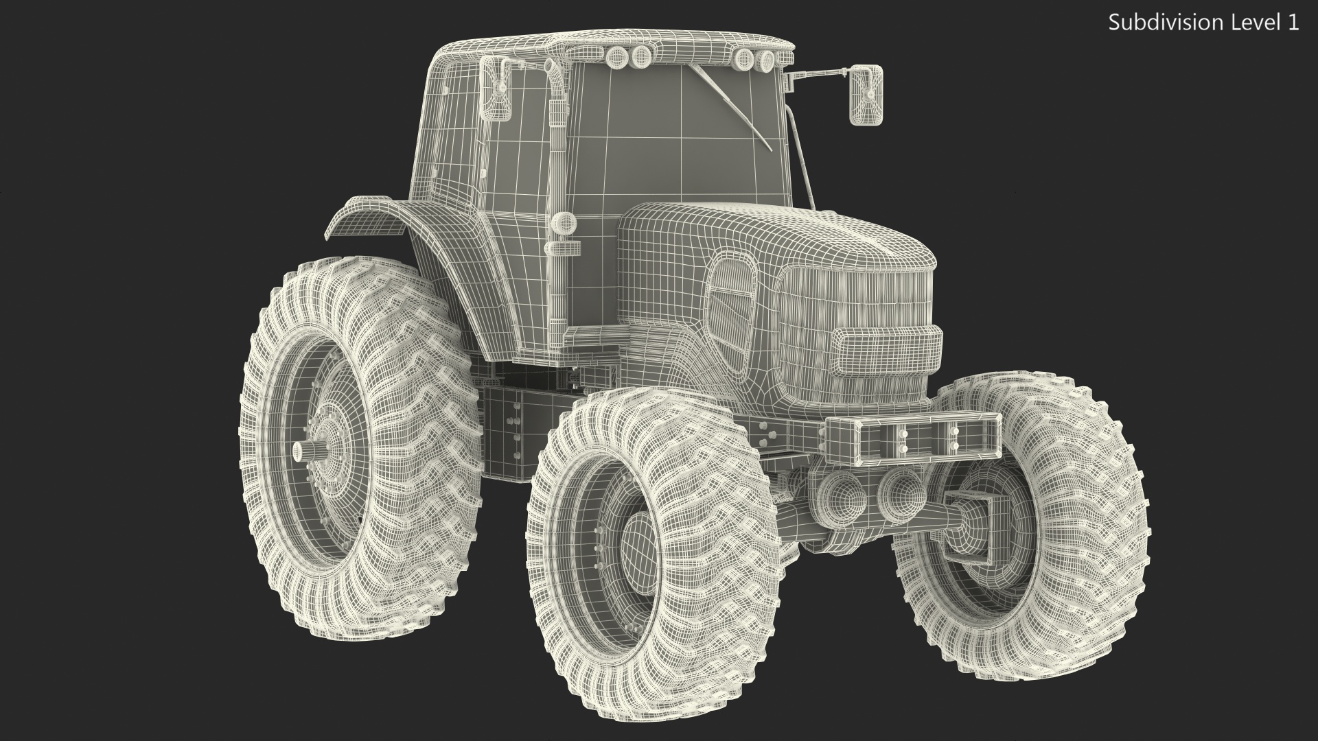 Tractor Generic Red 3D model