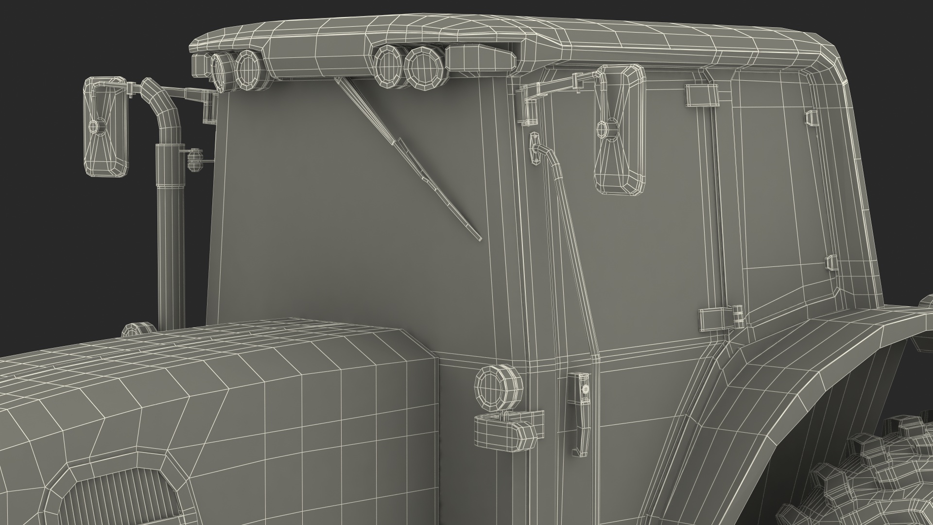 Tractor Generic Red 3D model