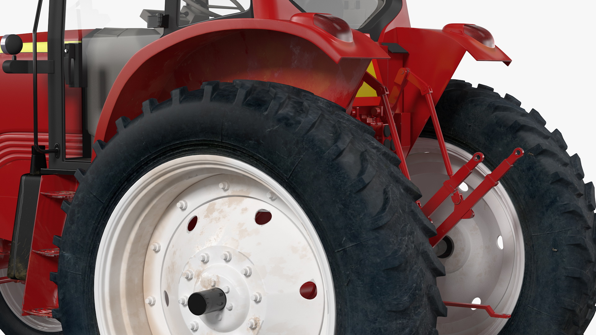 Tractor Generic Red 3D model