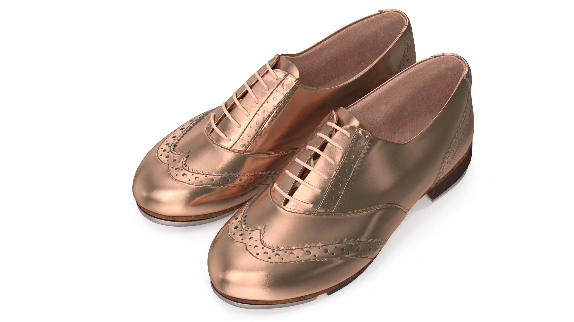 Gold Tap Shoes 3D model