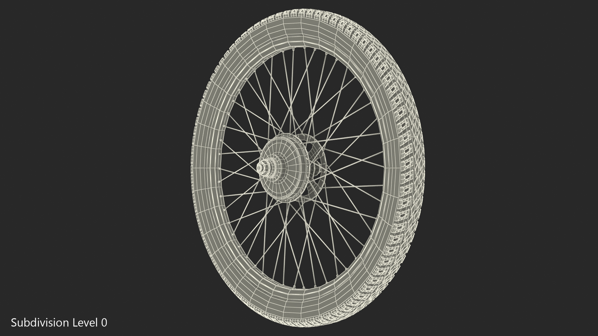 3D Bicycle Wheel model