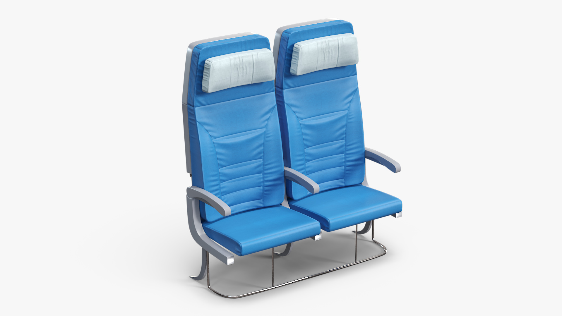3D Double Passenger Airplane Seats