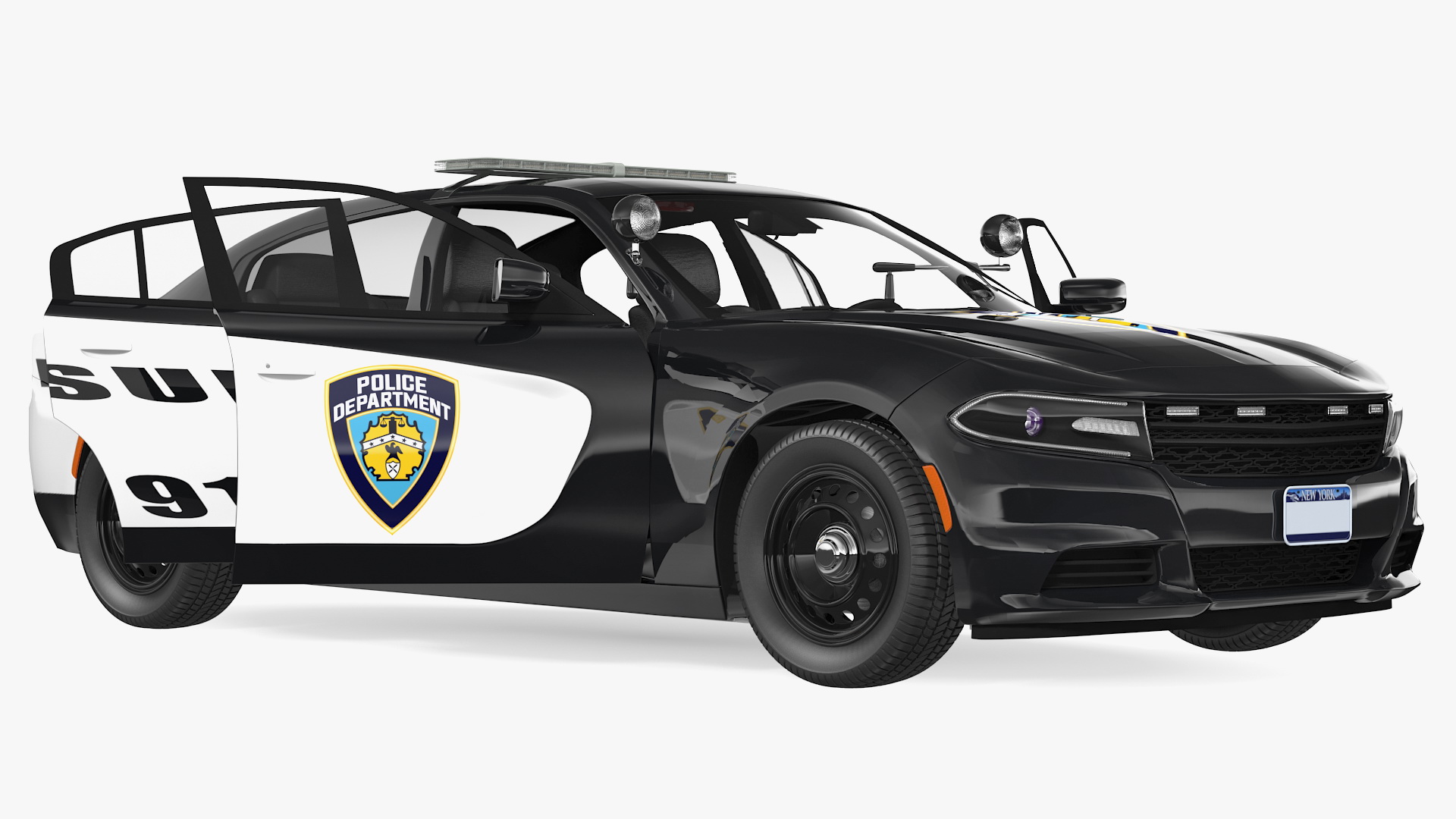 3D Police Car Generic model