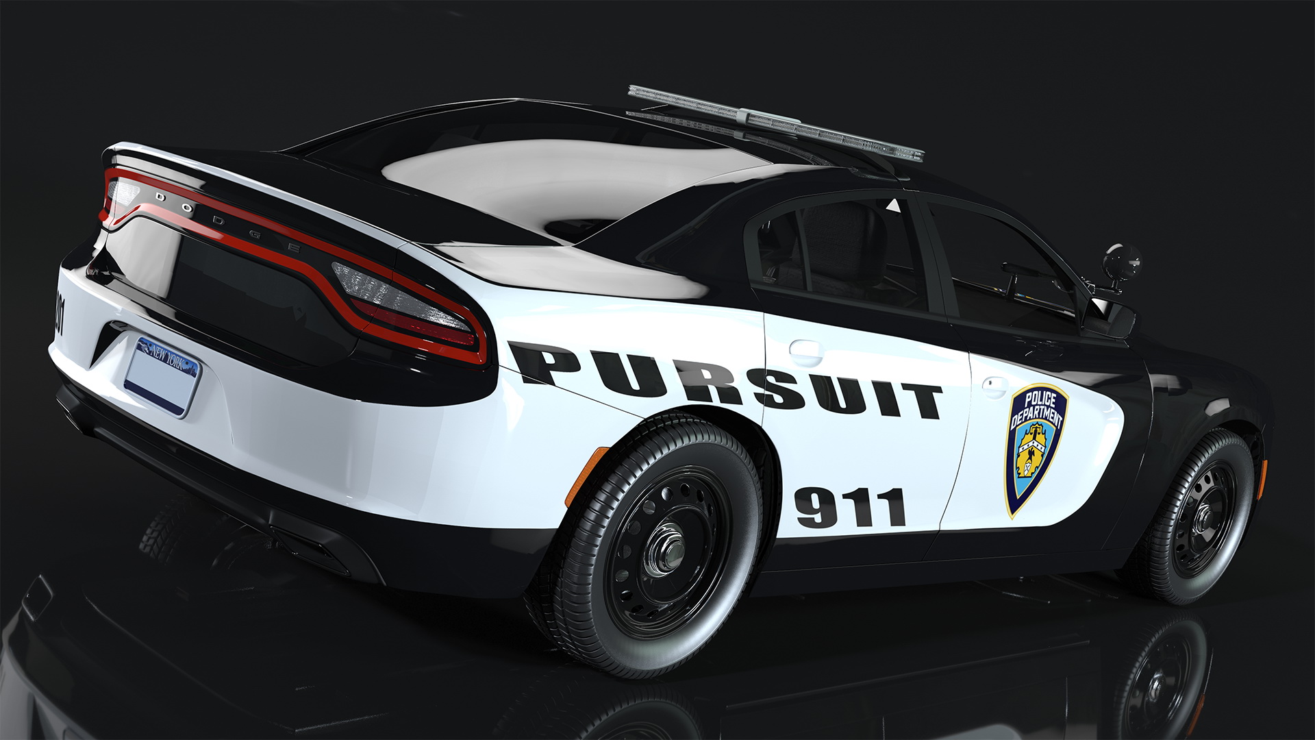 3D Police Car Generic model