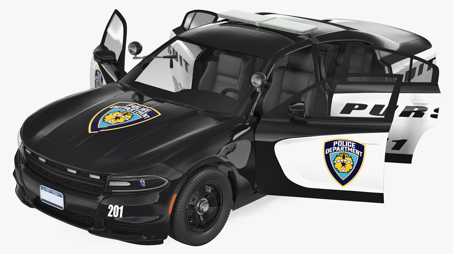 3D Police Car Generic model
