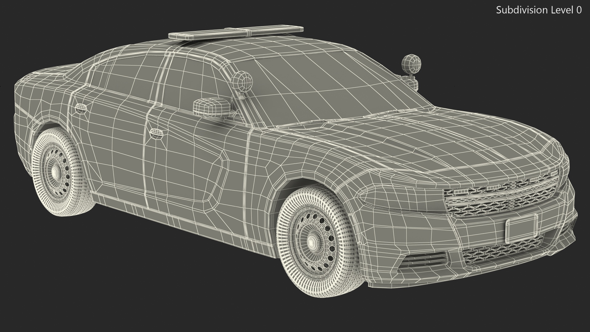 3D Police Car Generic model