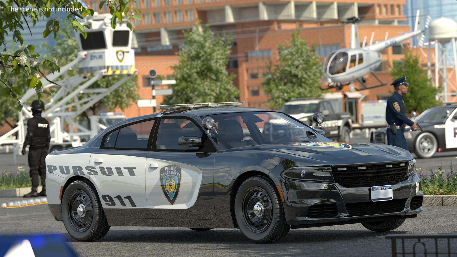 3D Police Car Generic model
