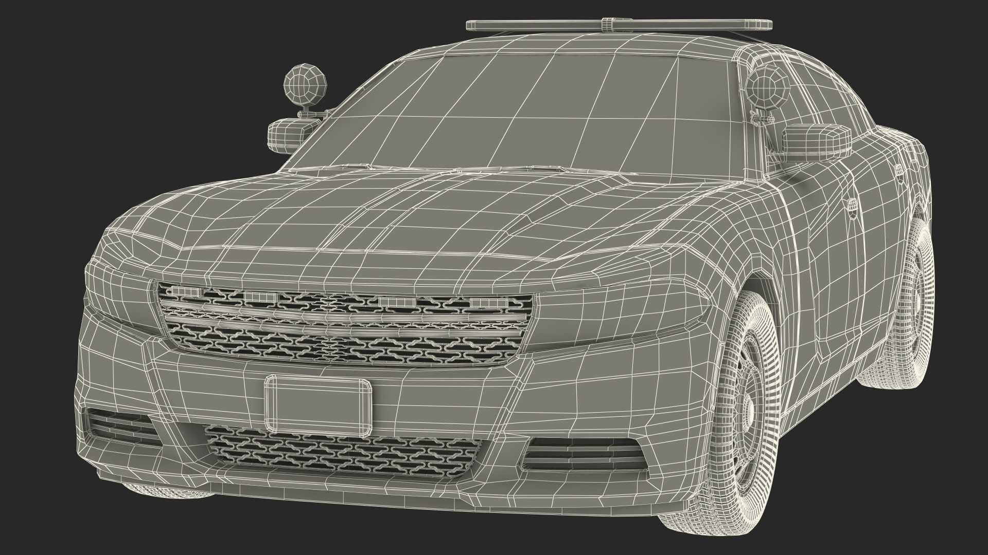 3D Police Car Generic model