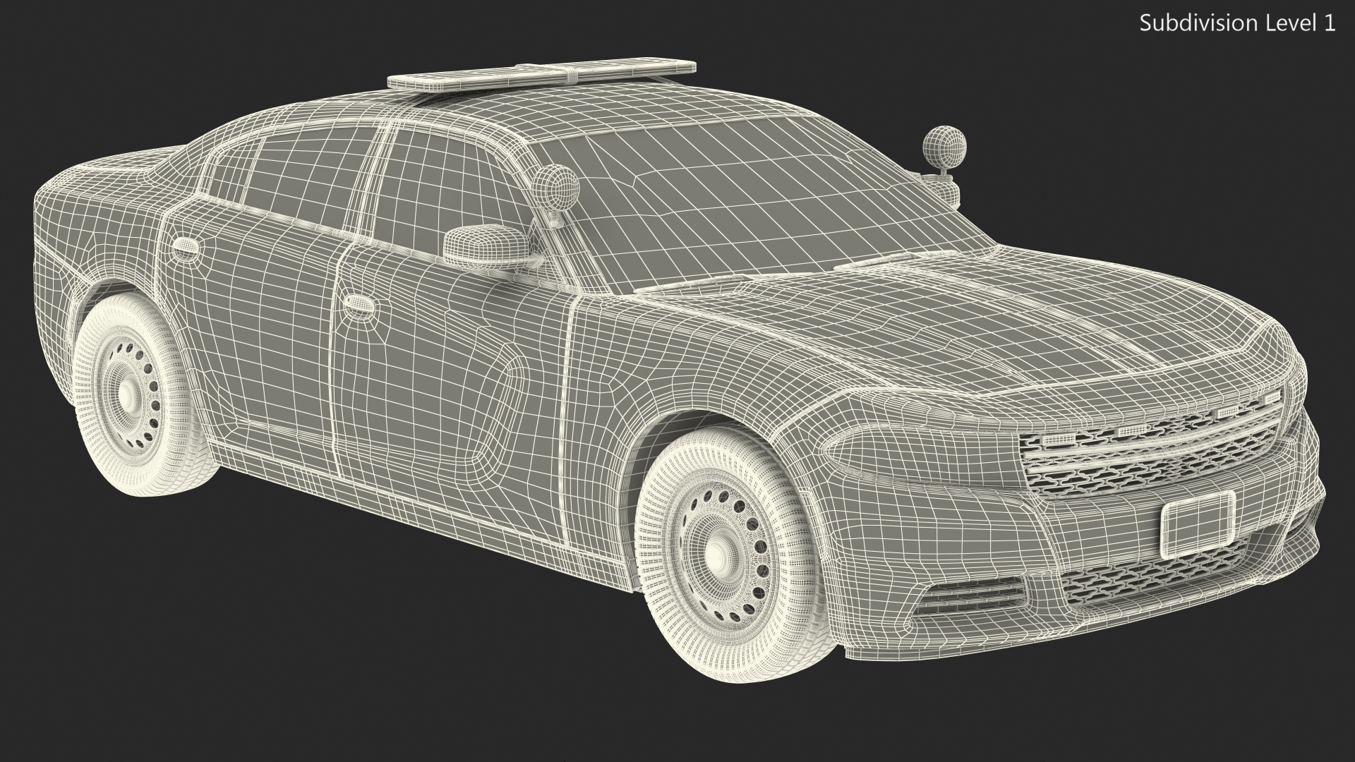 3D Police Car Generic model