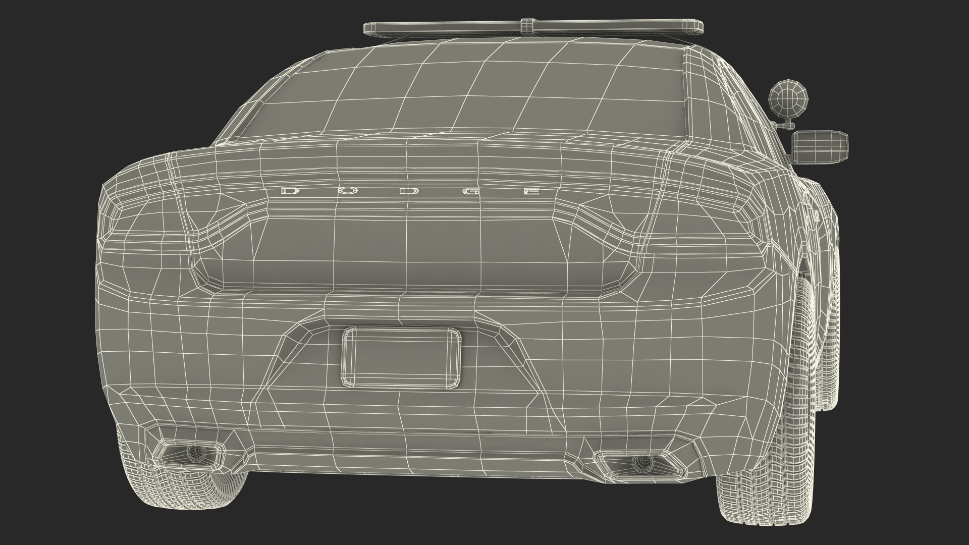 3D Police Car Generic model