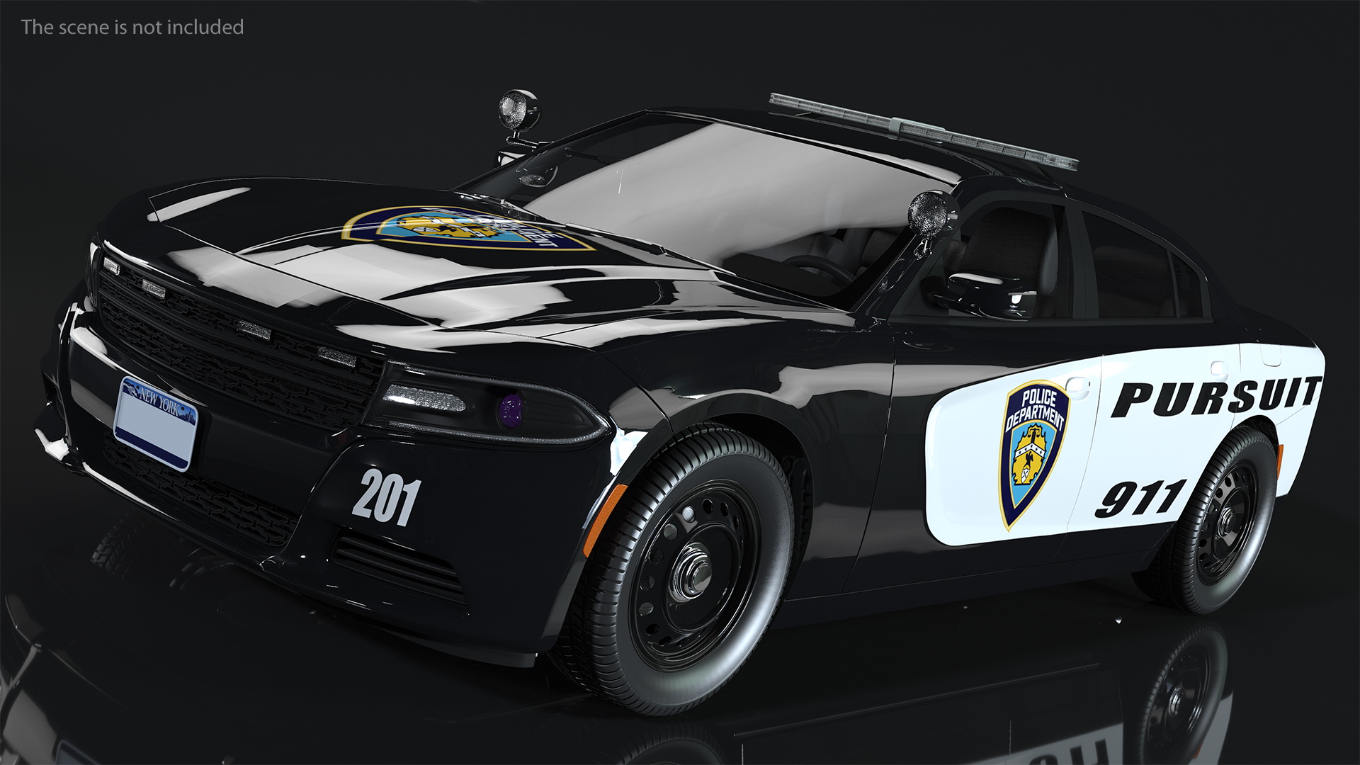 3D Police Car Generic model