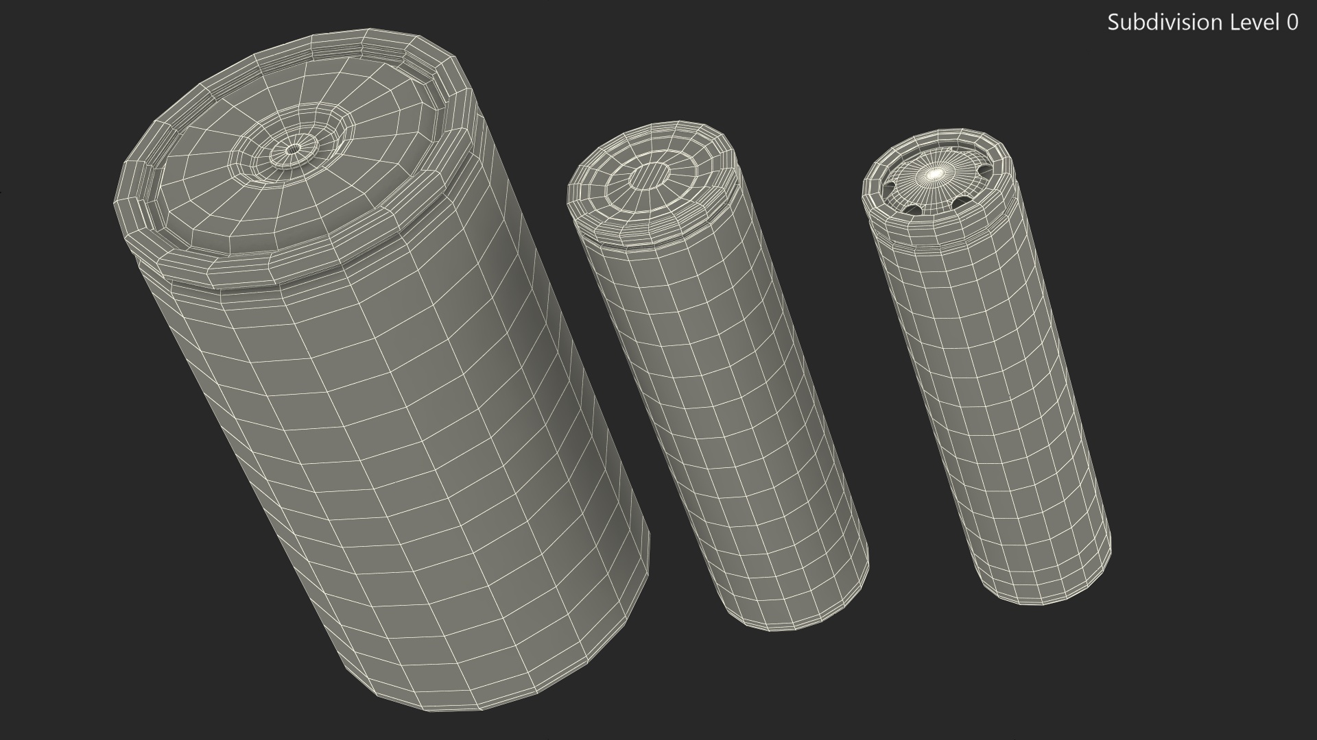 Tesla Batteries Set 3D model