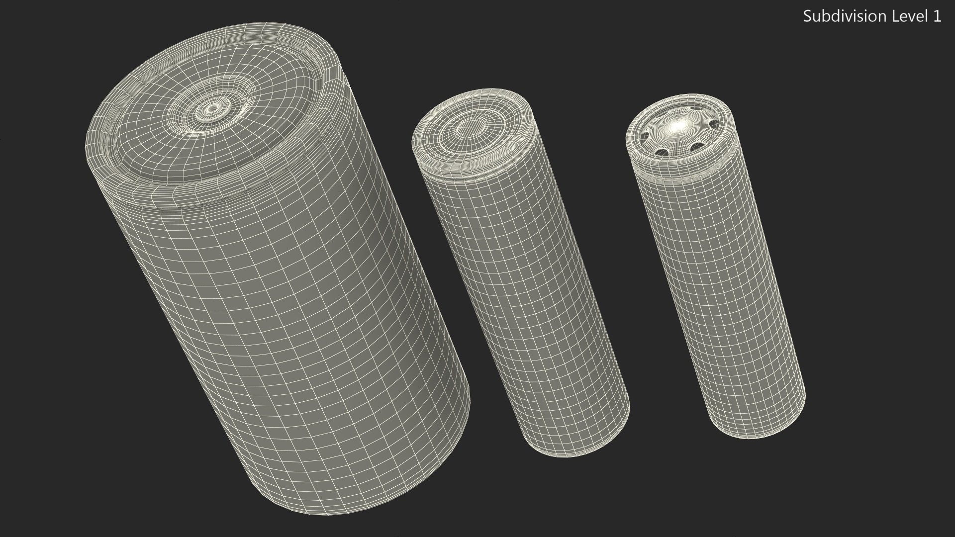 Tesla Batteries Set 3D model