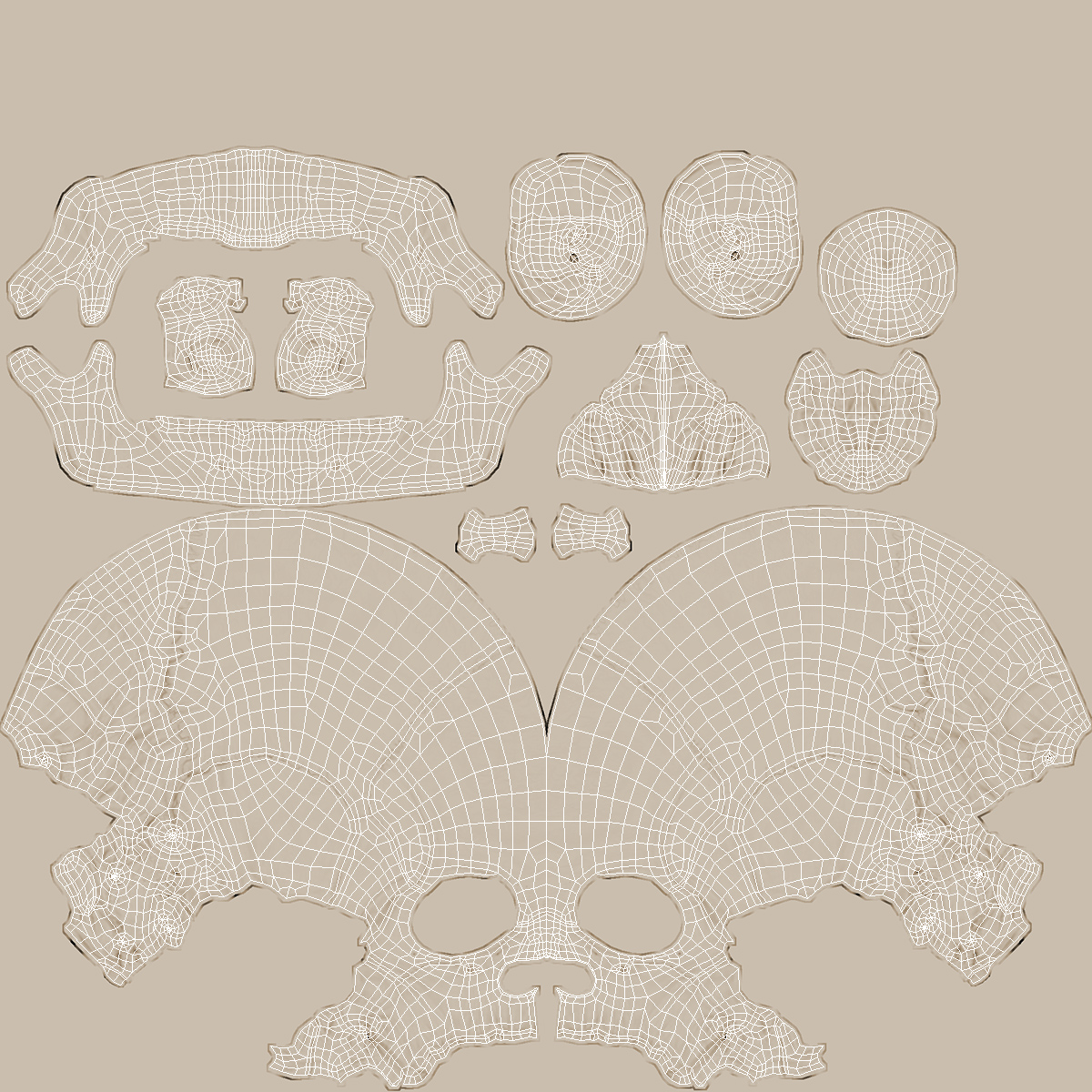 3D Male Skeleton and Internal Organs Anatomy