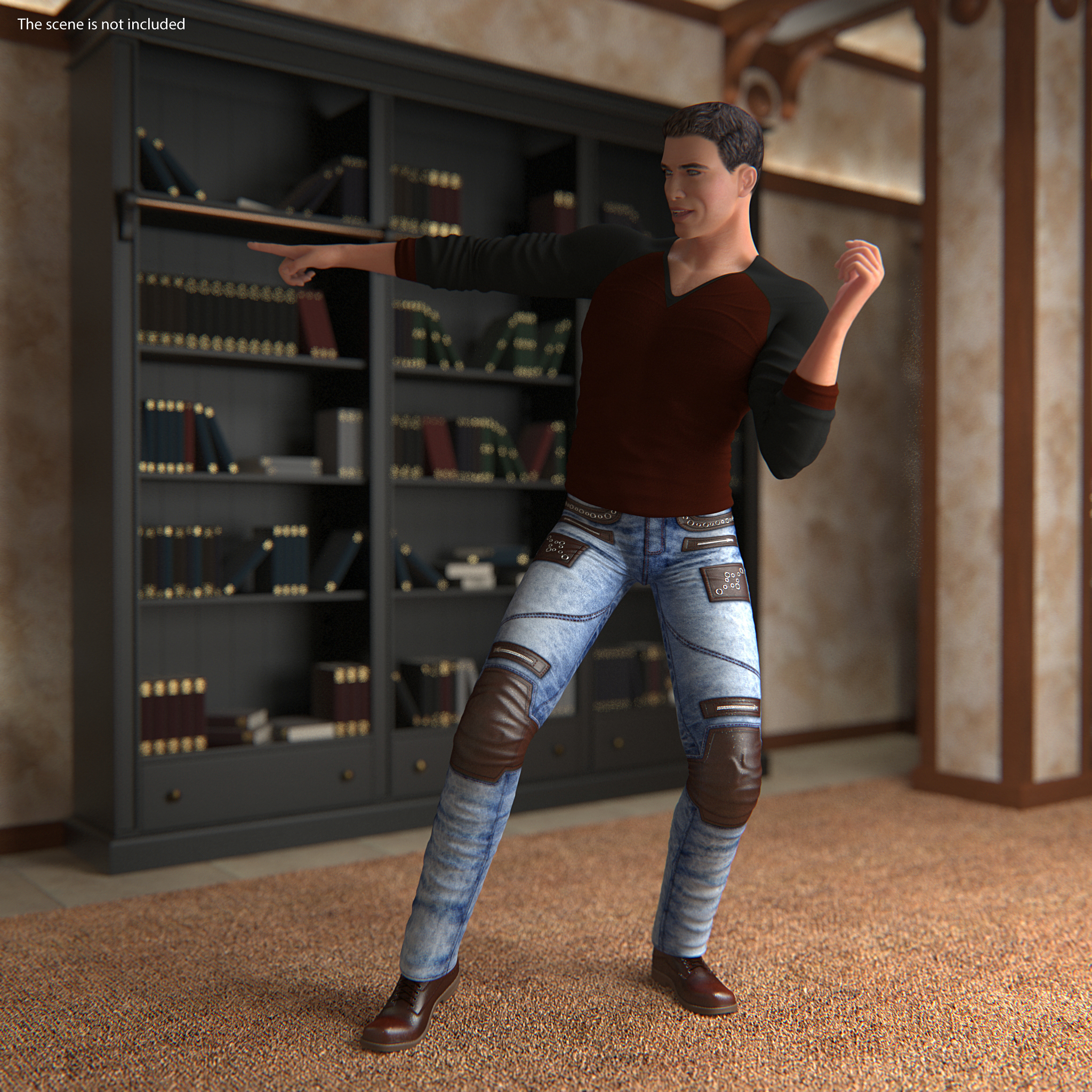 Man in Urban Style Clothing 3D
