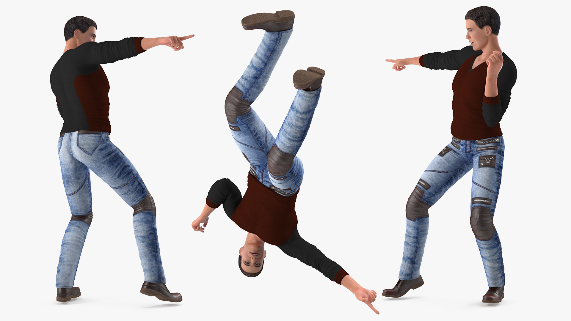 Man in Urban Style Clothing 3D