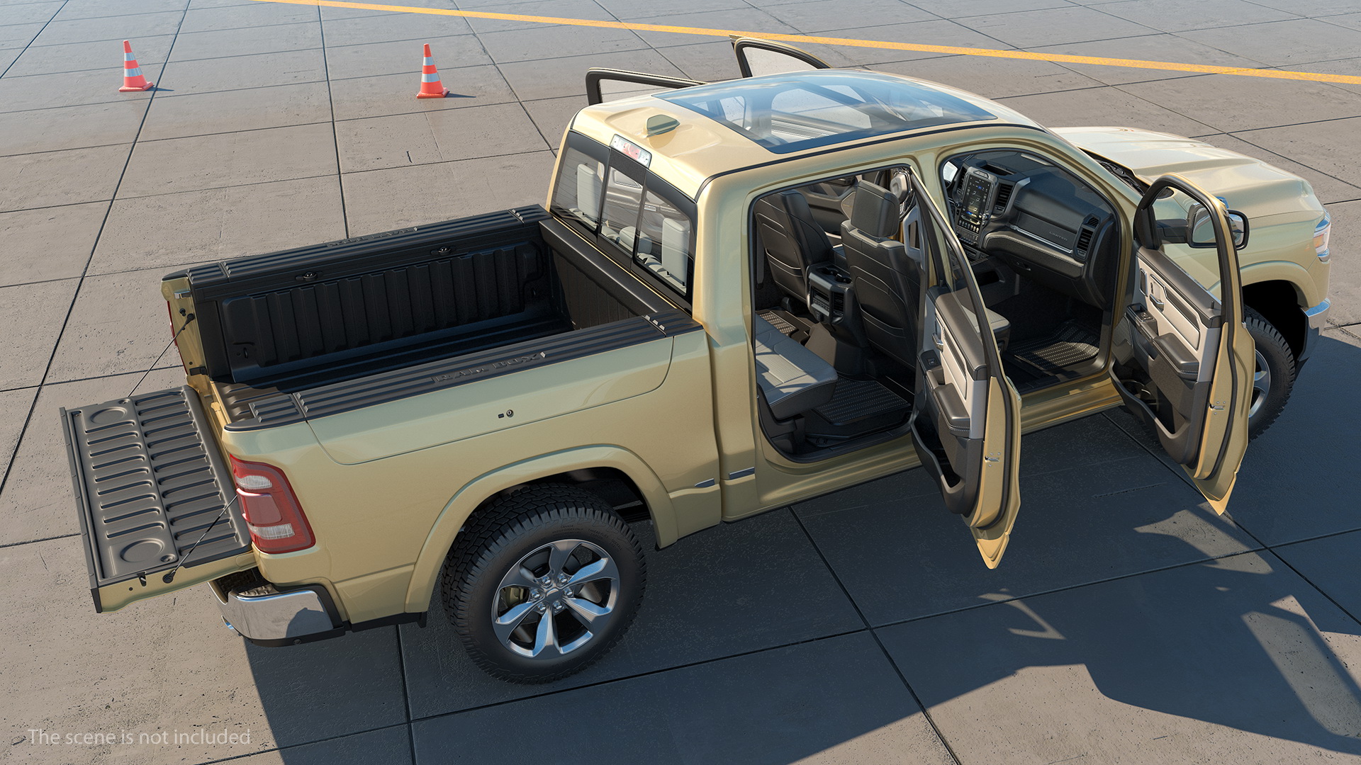 Pickup Truck Generic Rigged 3D