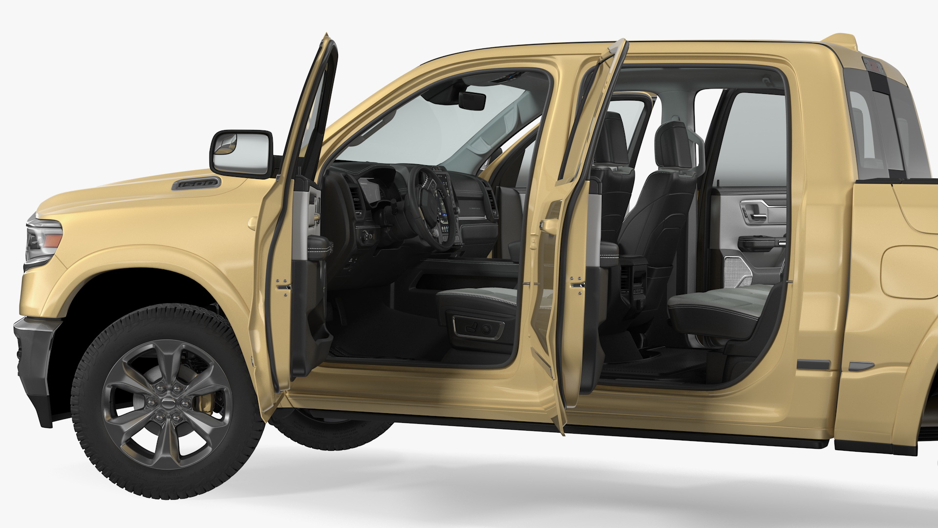 Pickup Truck Generic Rigged 3D