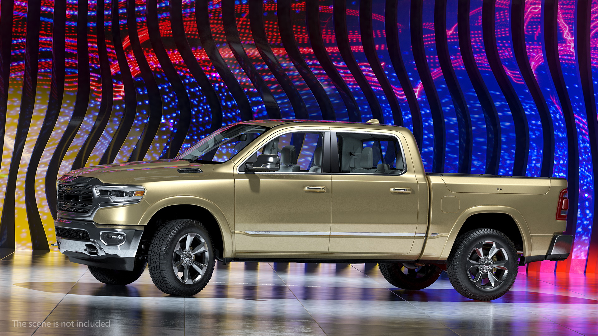 Pickup Truck Generic Rigged 3D