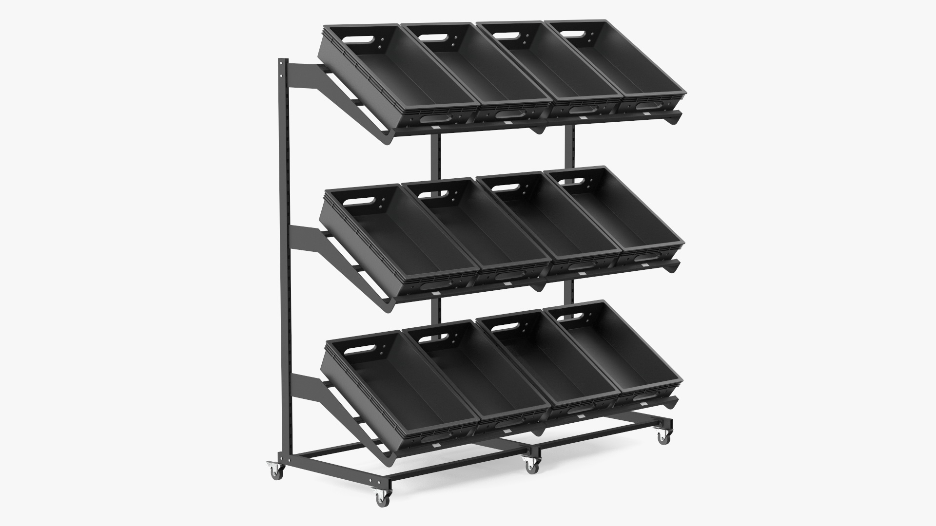 Vegetable and Fruit Display Rack 3D