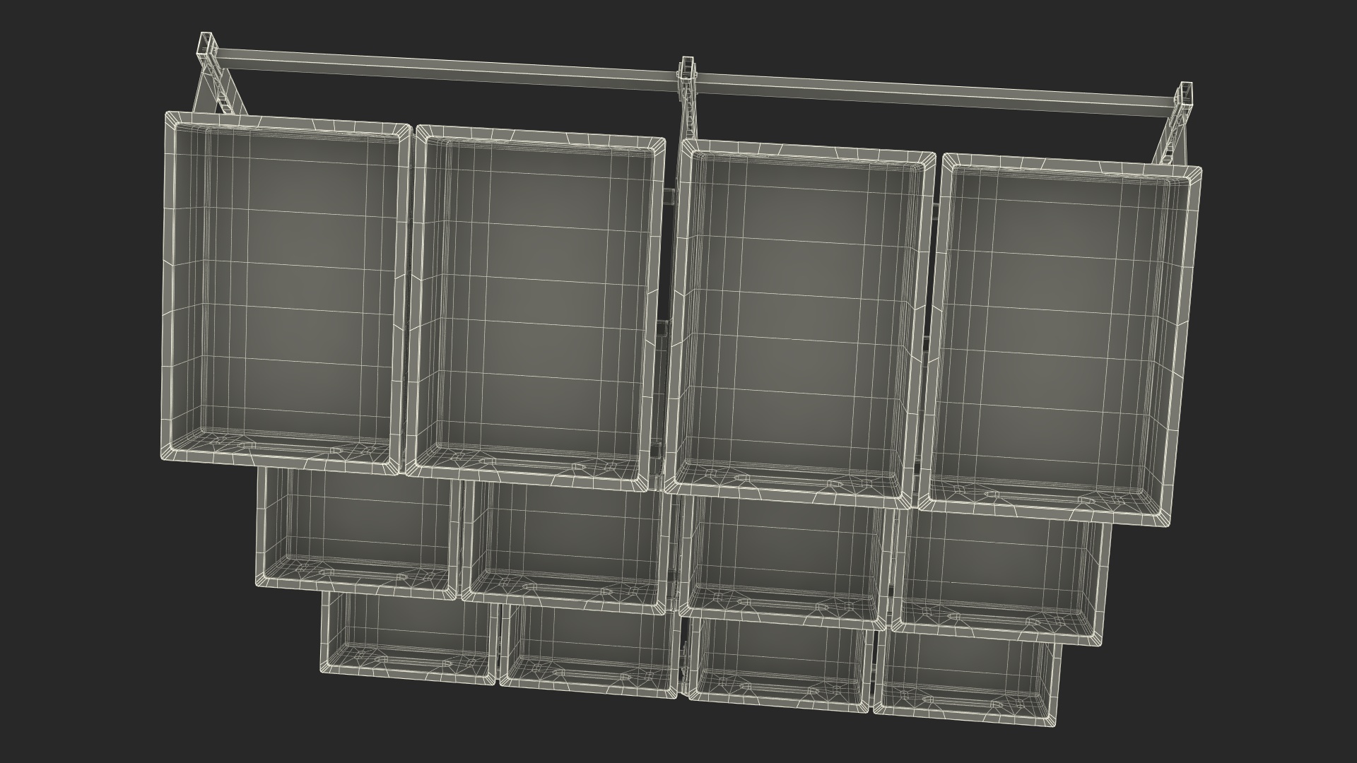 Vegetable and Fruit Display Rack 3D