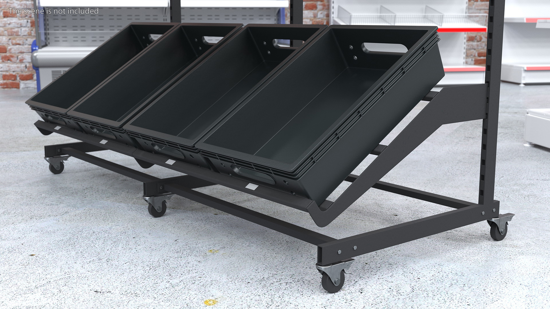 Vegetable and Fruit Display Rack 3D