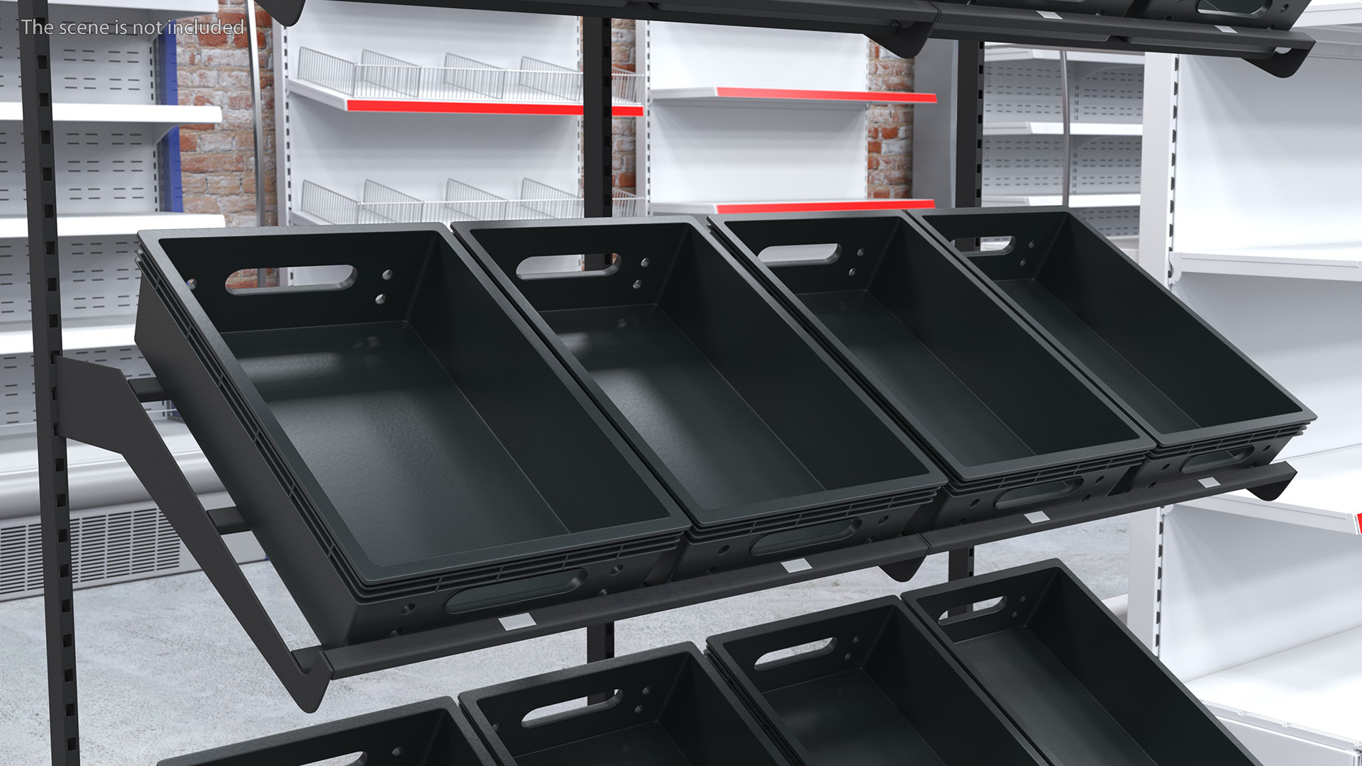 Vegetable and Fruit Display Rack 3D
