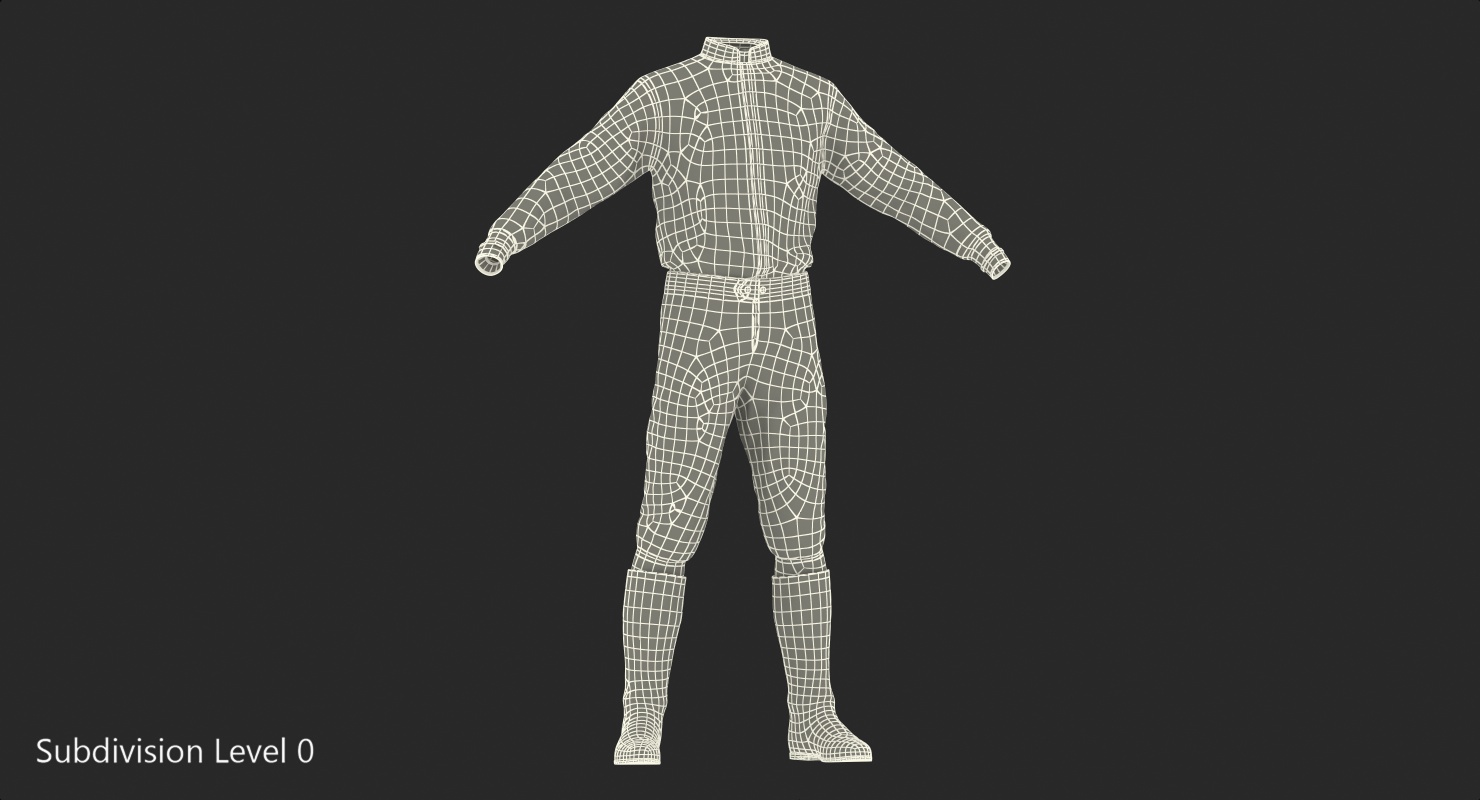 3D Horse Racing Jockey  Costume model