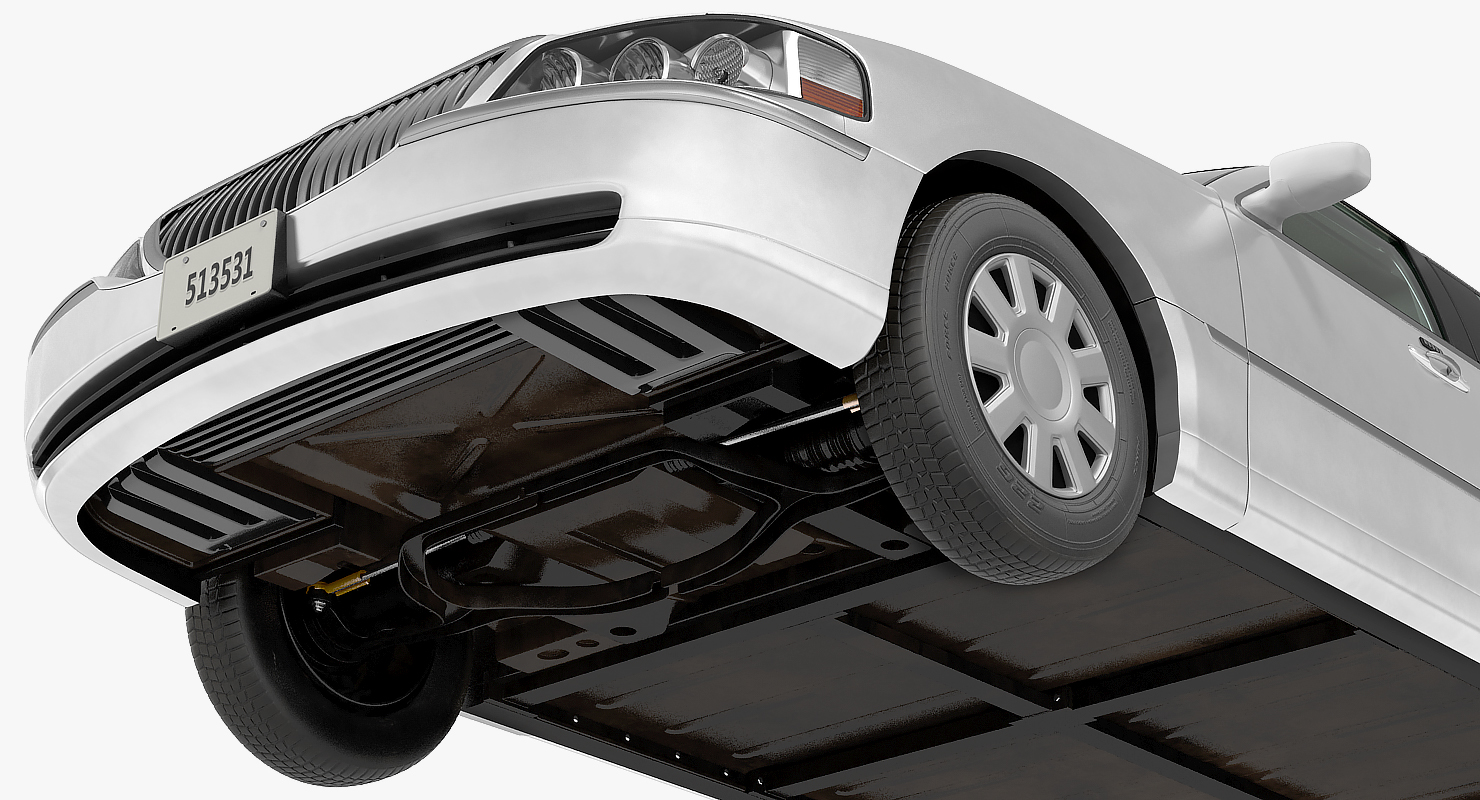3D Limousine Generic White model