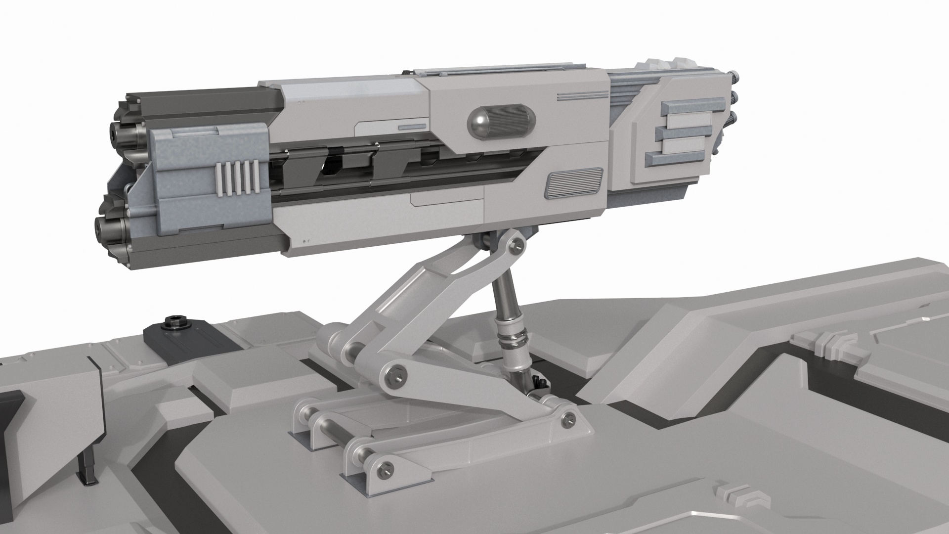 3D Fantastic Heavy Tank White