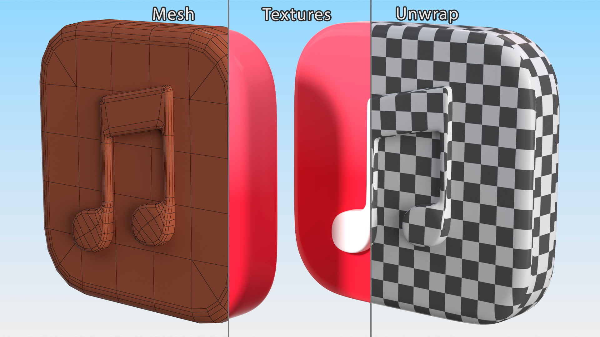 3D iPhone iOS Music Icon