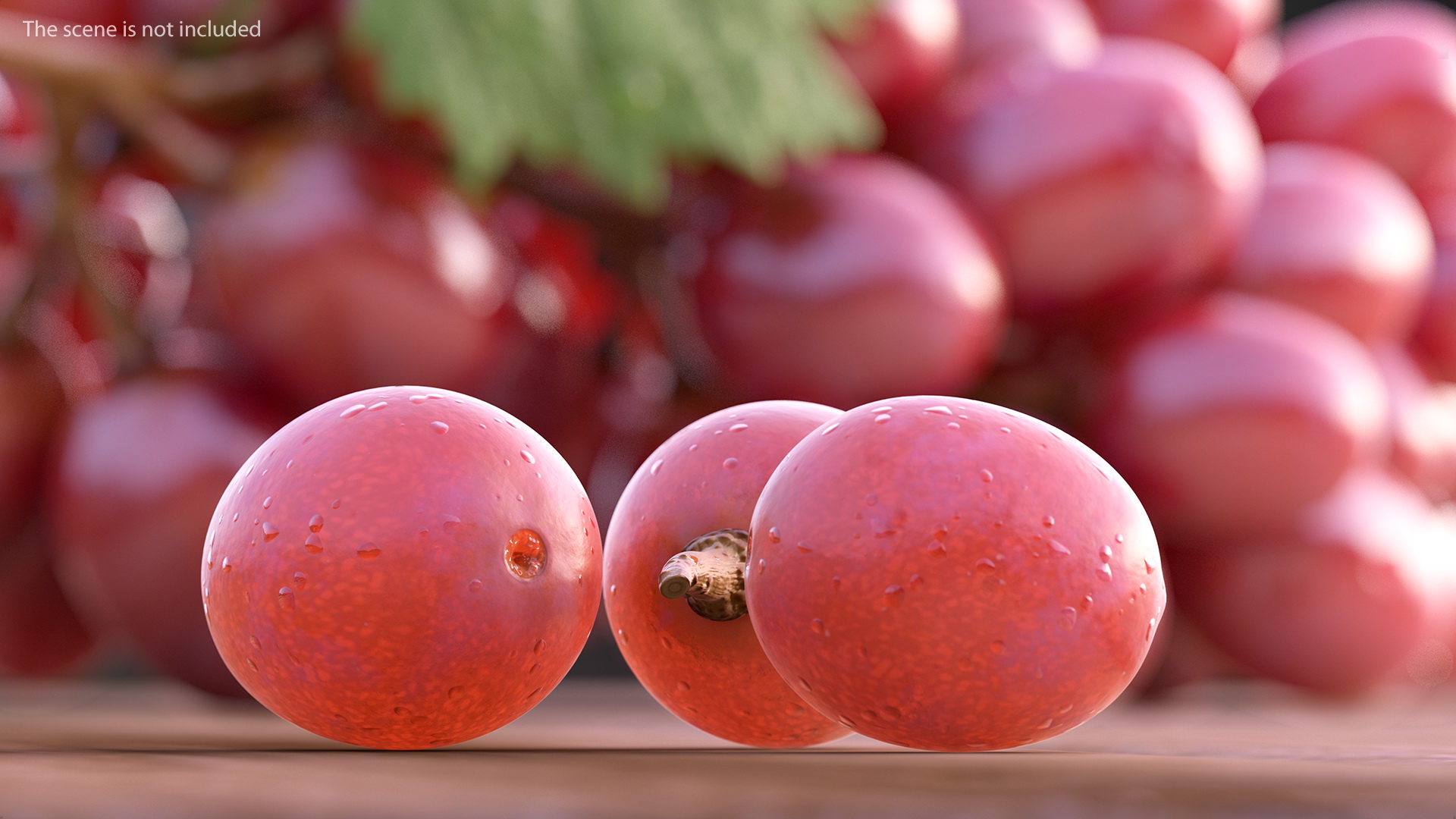 3D Pink Grapes