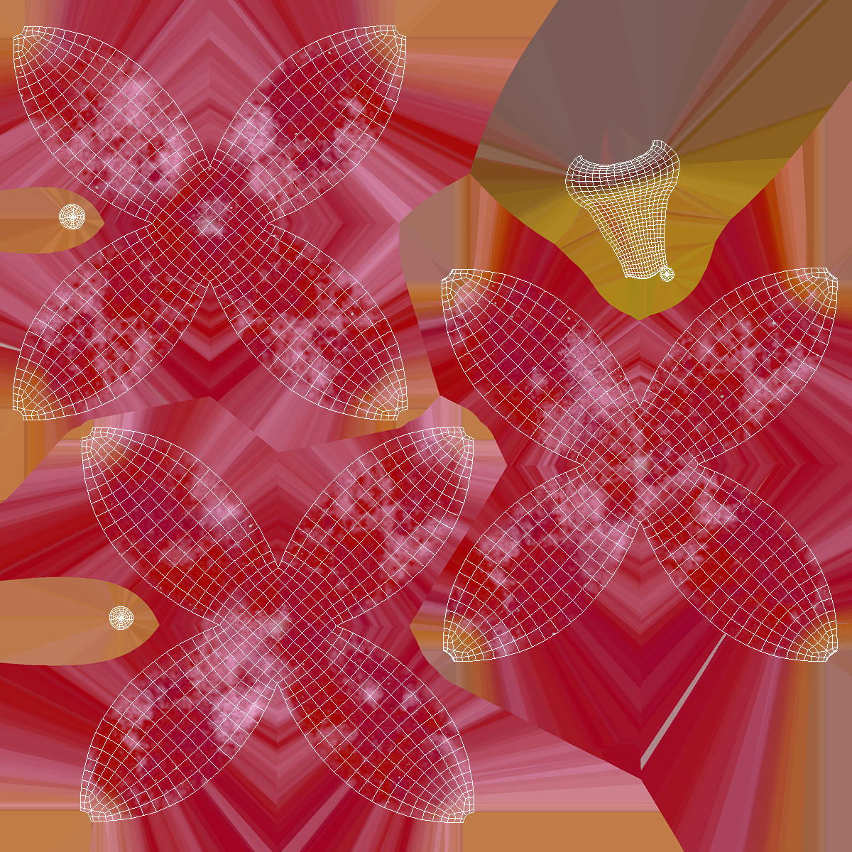 3D Pink Grapes
