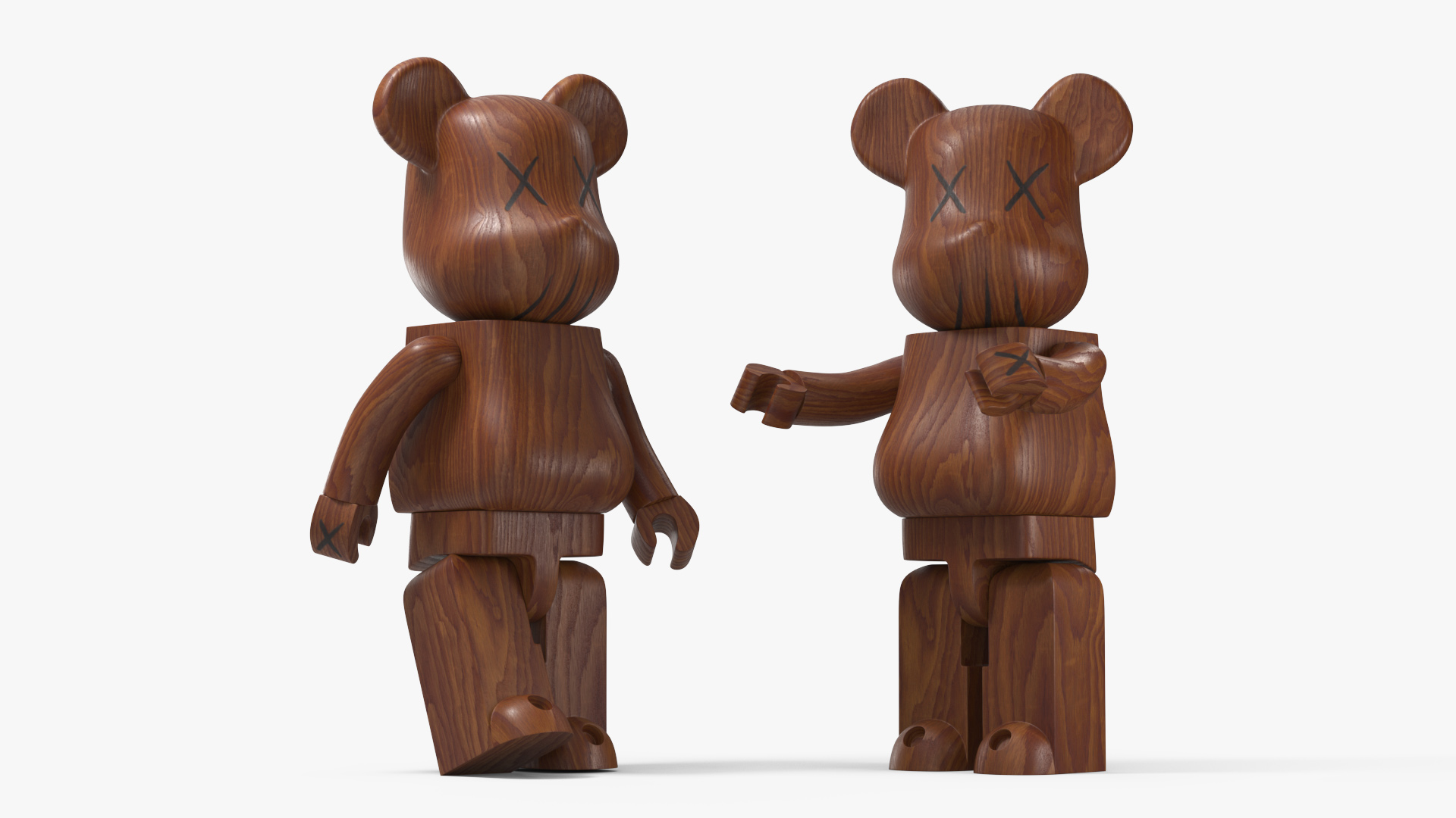 3D model Collectible Figure Bearbrick Wooden