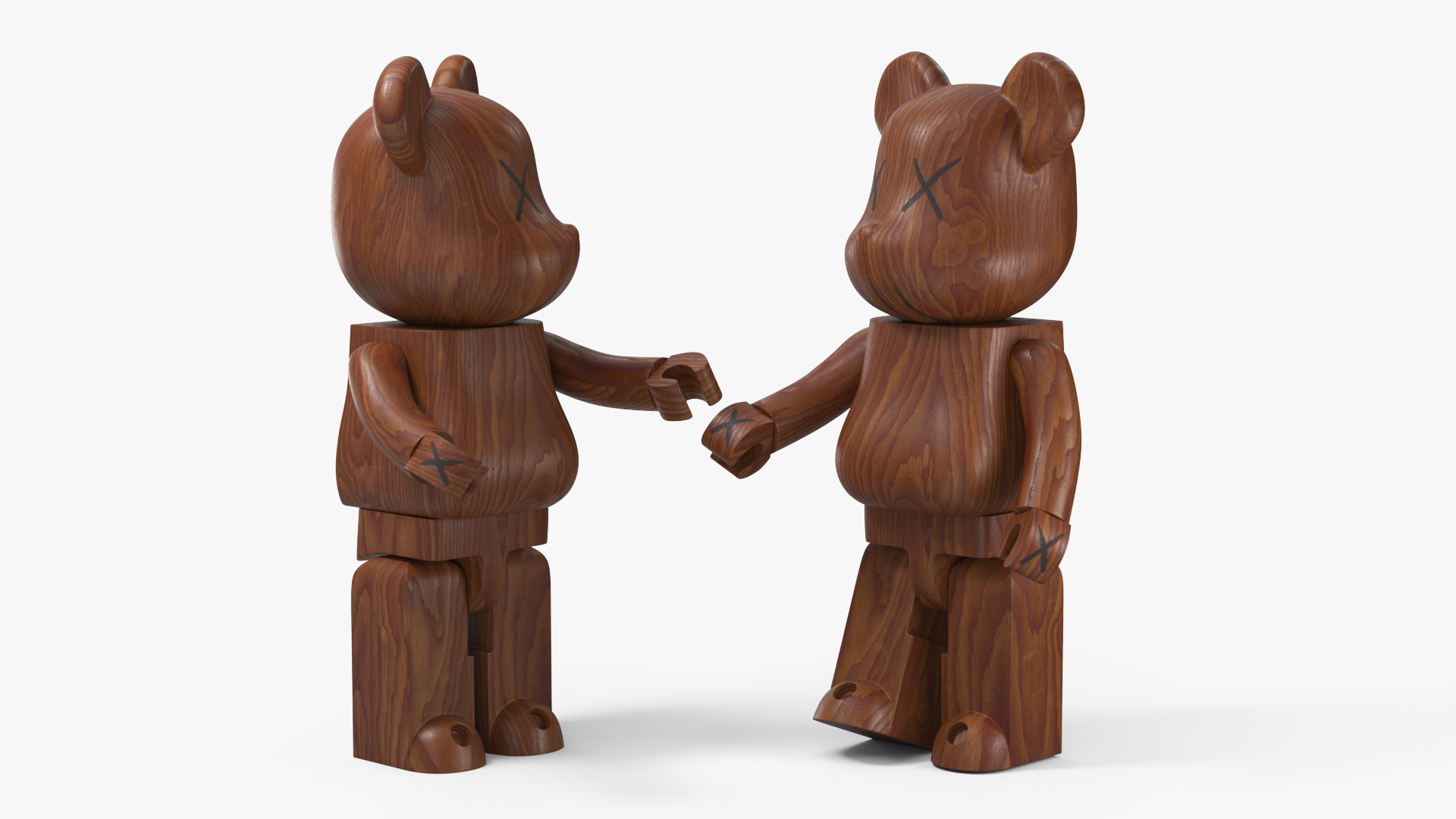 3D model Collectible Figure Bearbrick Wooden