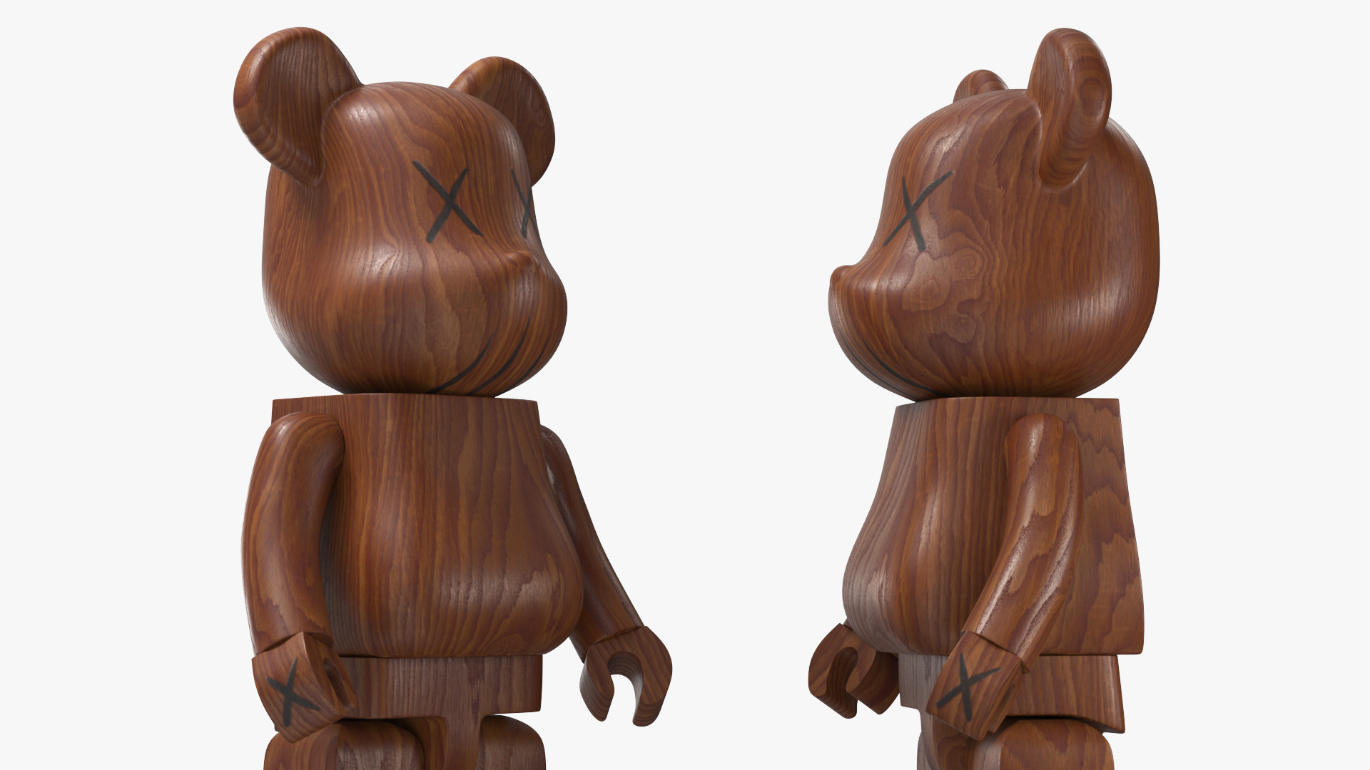 3D model Collectible Figure Bearbrick Wooden