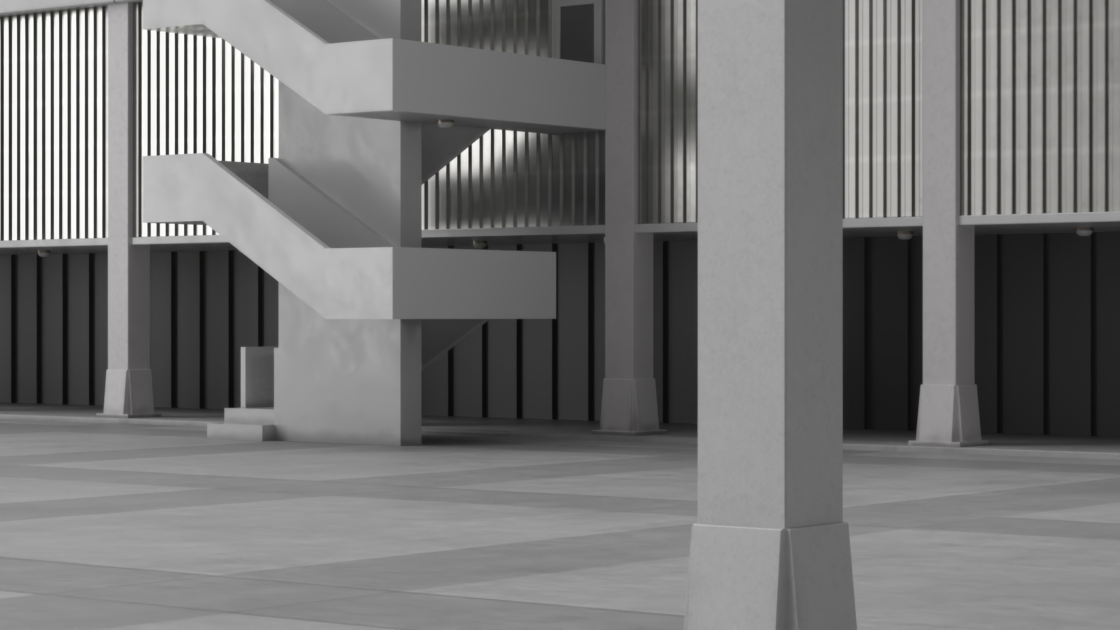 3D model NASA Launch Control Center Building