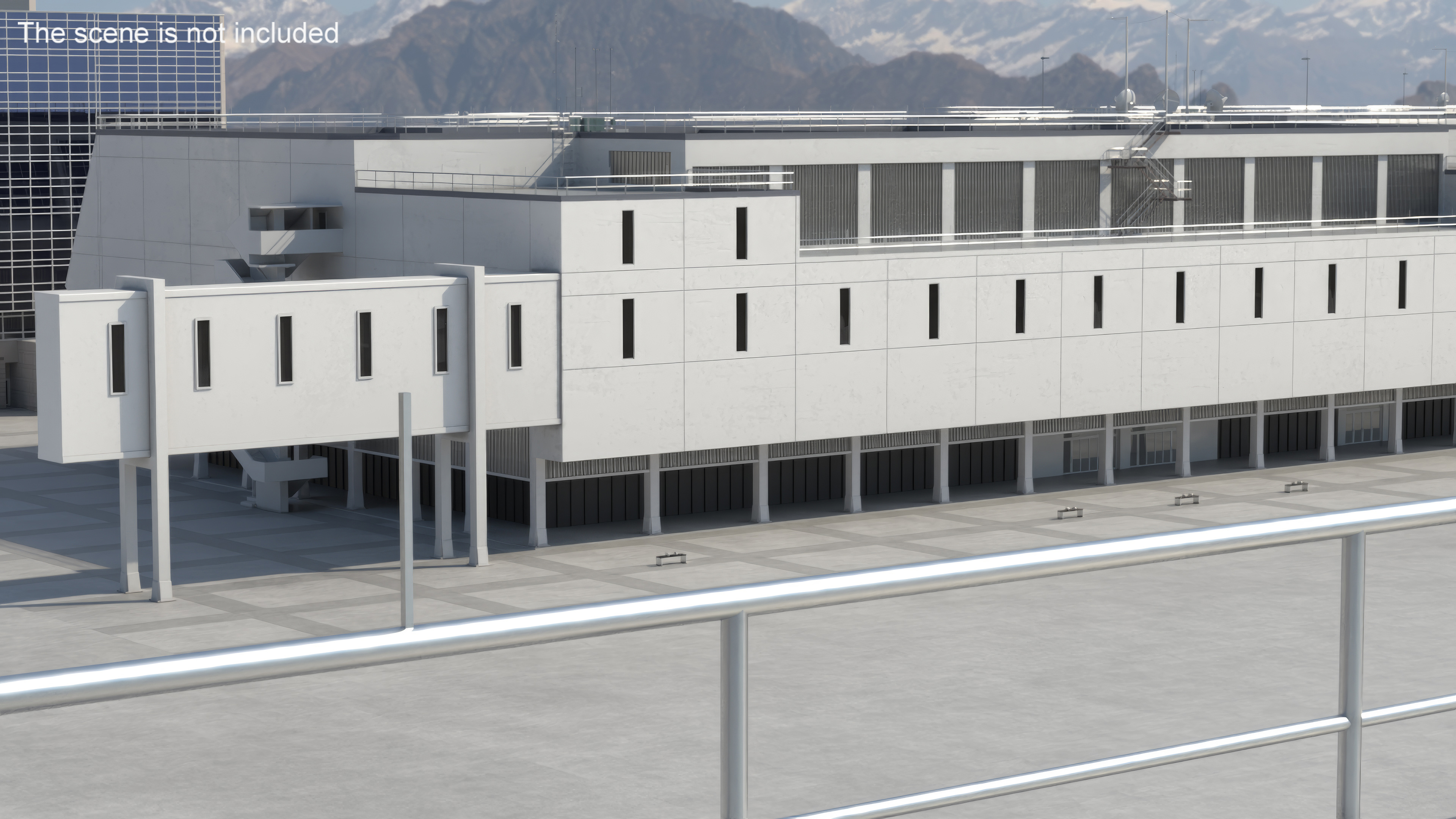 3D model NASA Launch Control Center Building