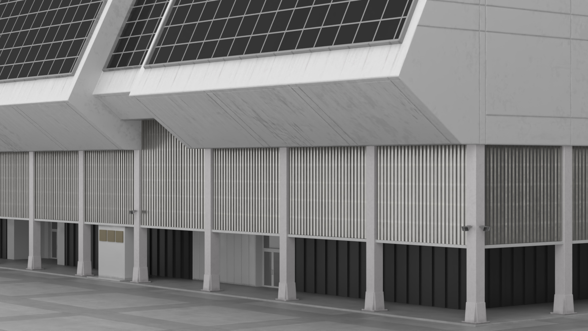 3D model NASA Launch Control Center Building
