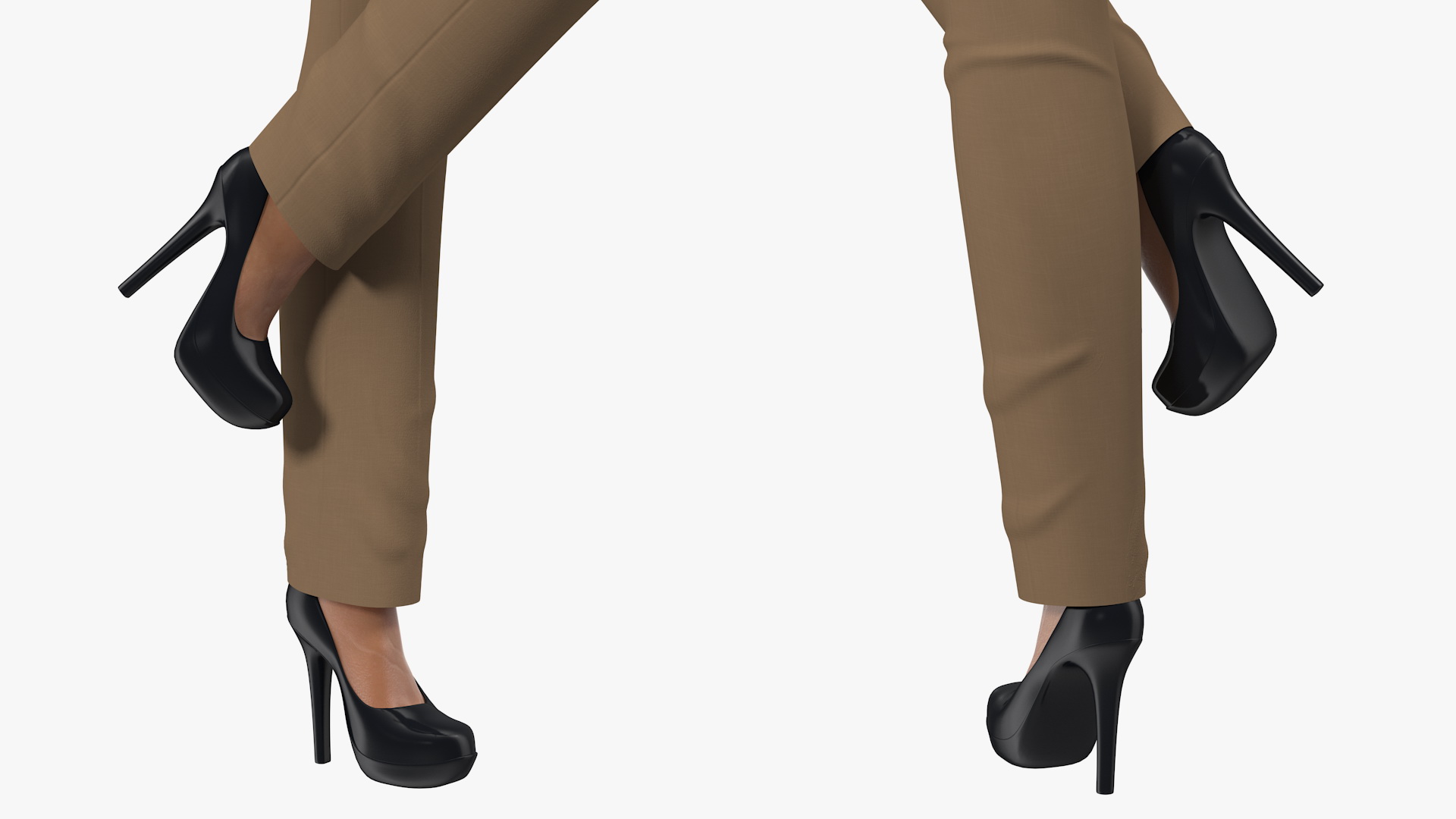 3D Light Skin Business Style Woman