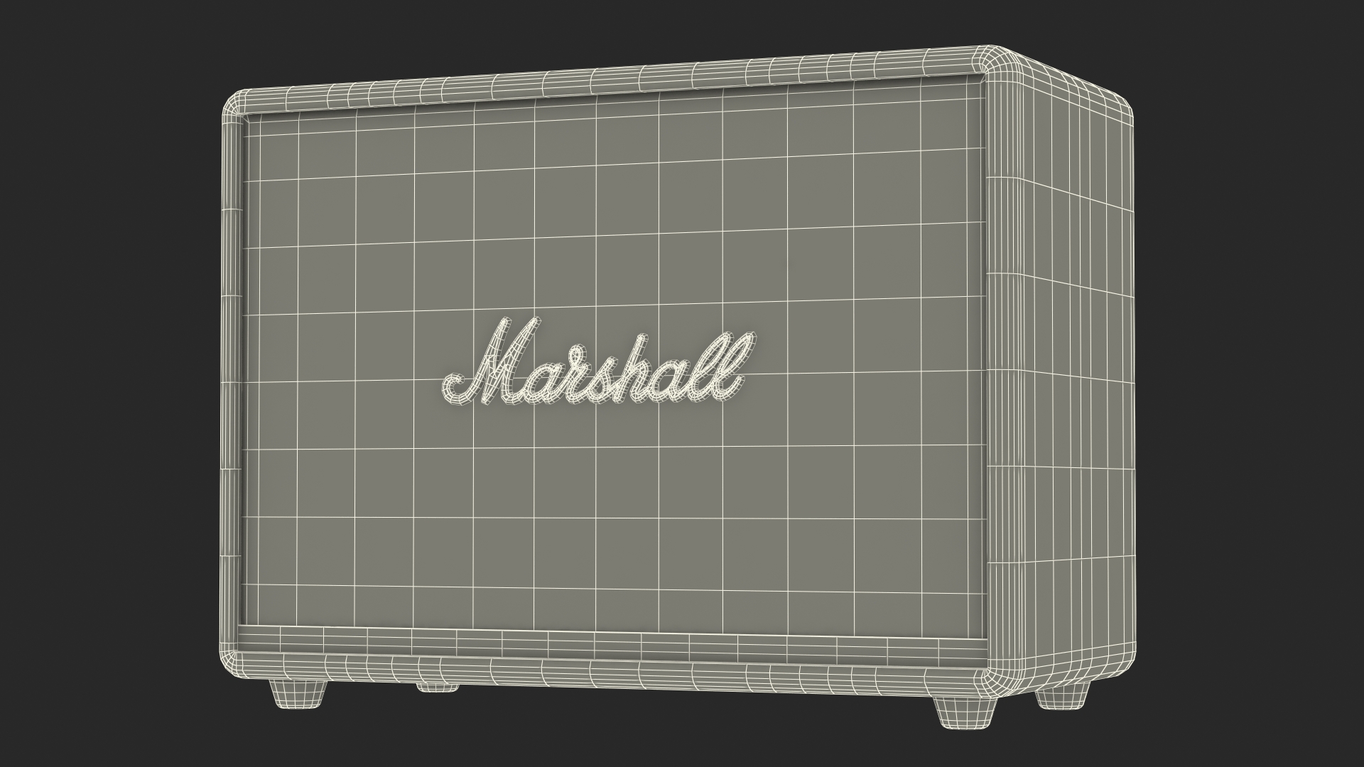 3D Marshall Woburn II Wireless Bluetooth Speaker Brown