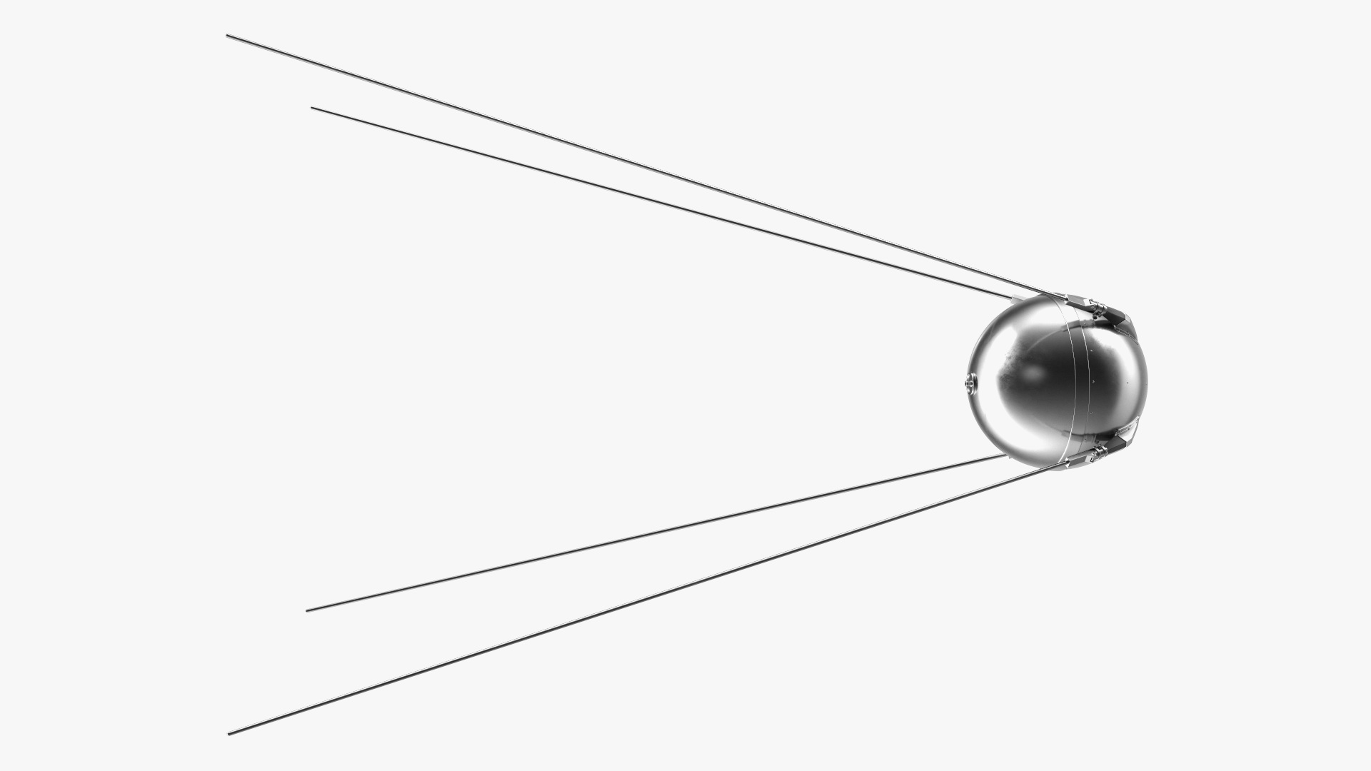 Sputnik 1 First Artificial Earth Satellite 3D