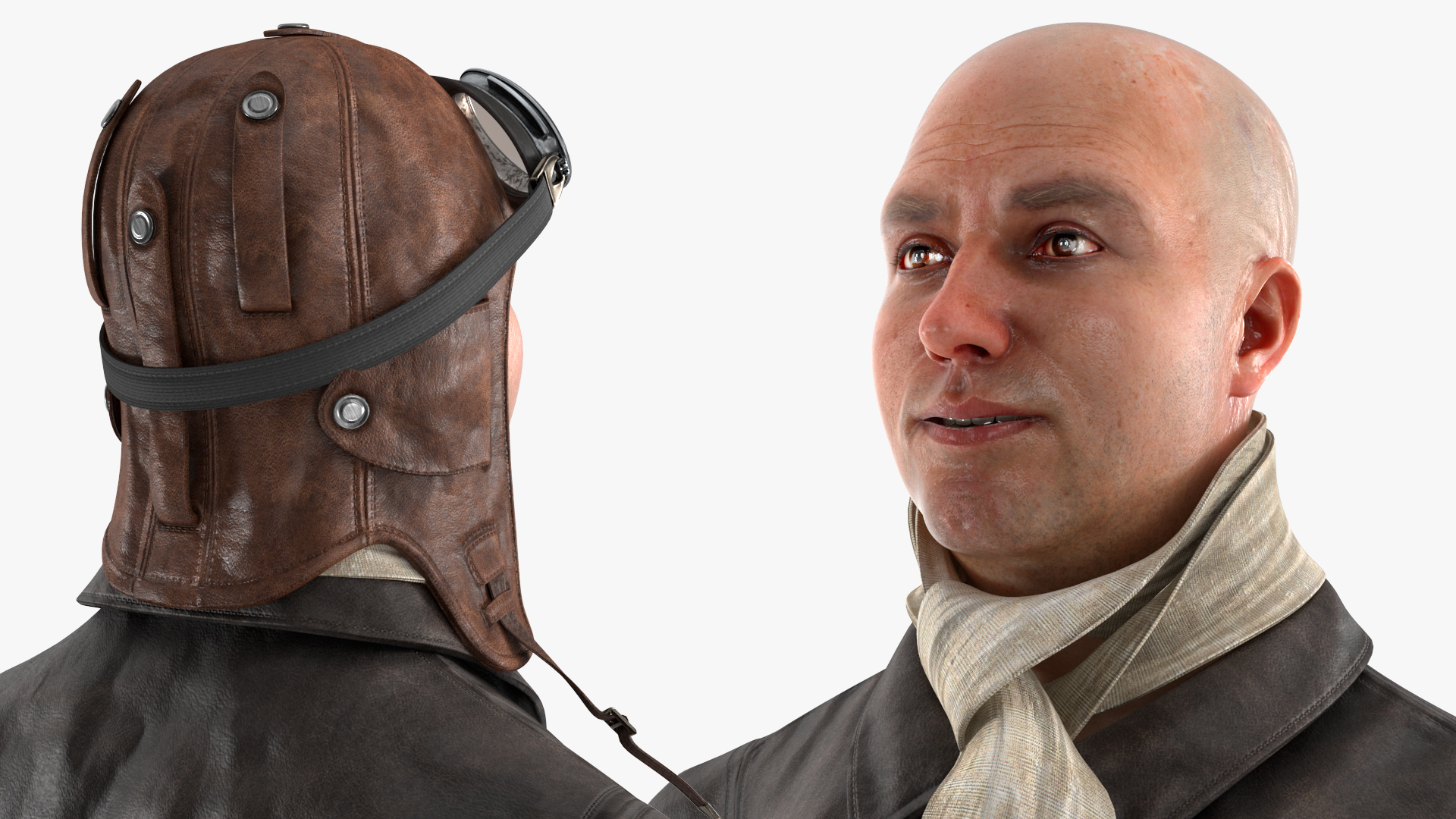 Pilot in Standing Pose 3D