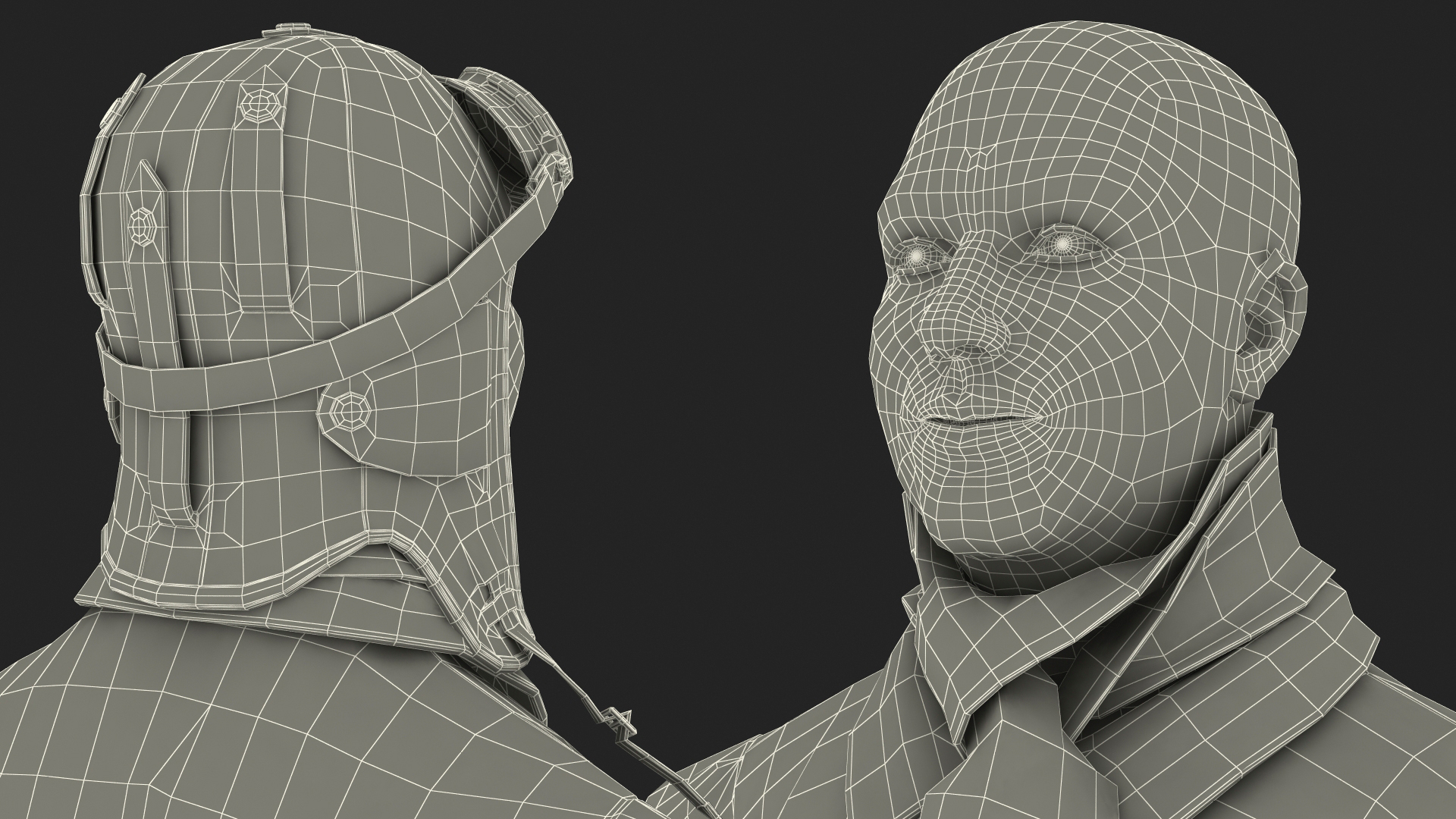 Pilot in Standing Pose 3D