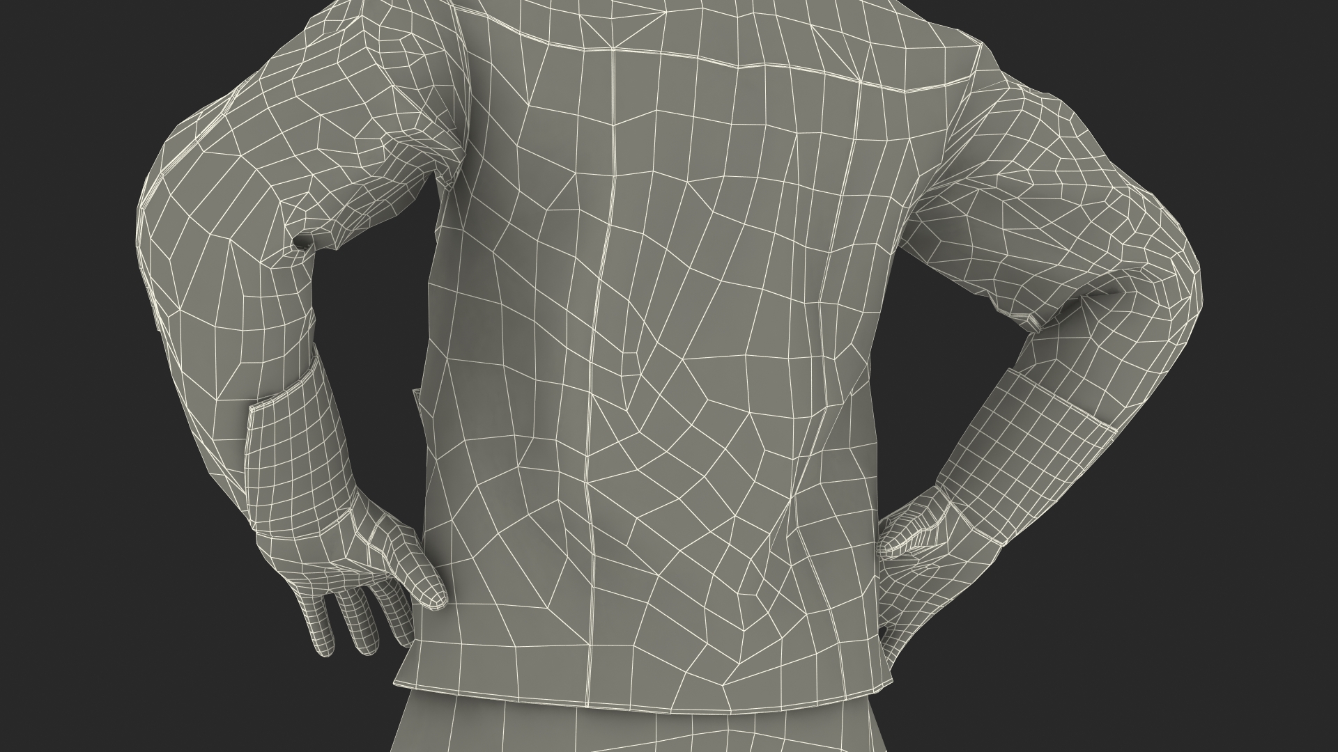 Pilot in Standing Pose 3D
