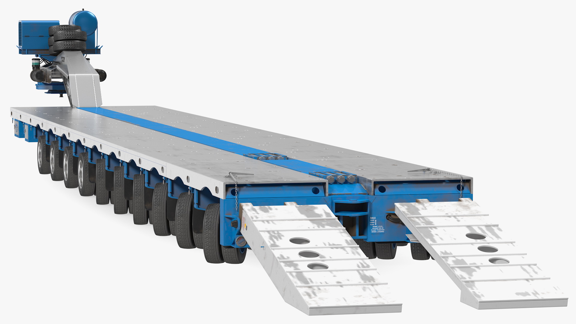 3D Drake Steerable Low Loader Rigged model