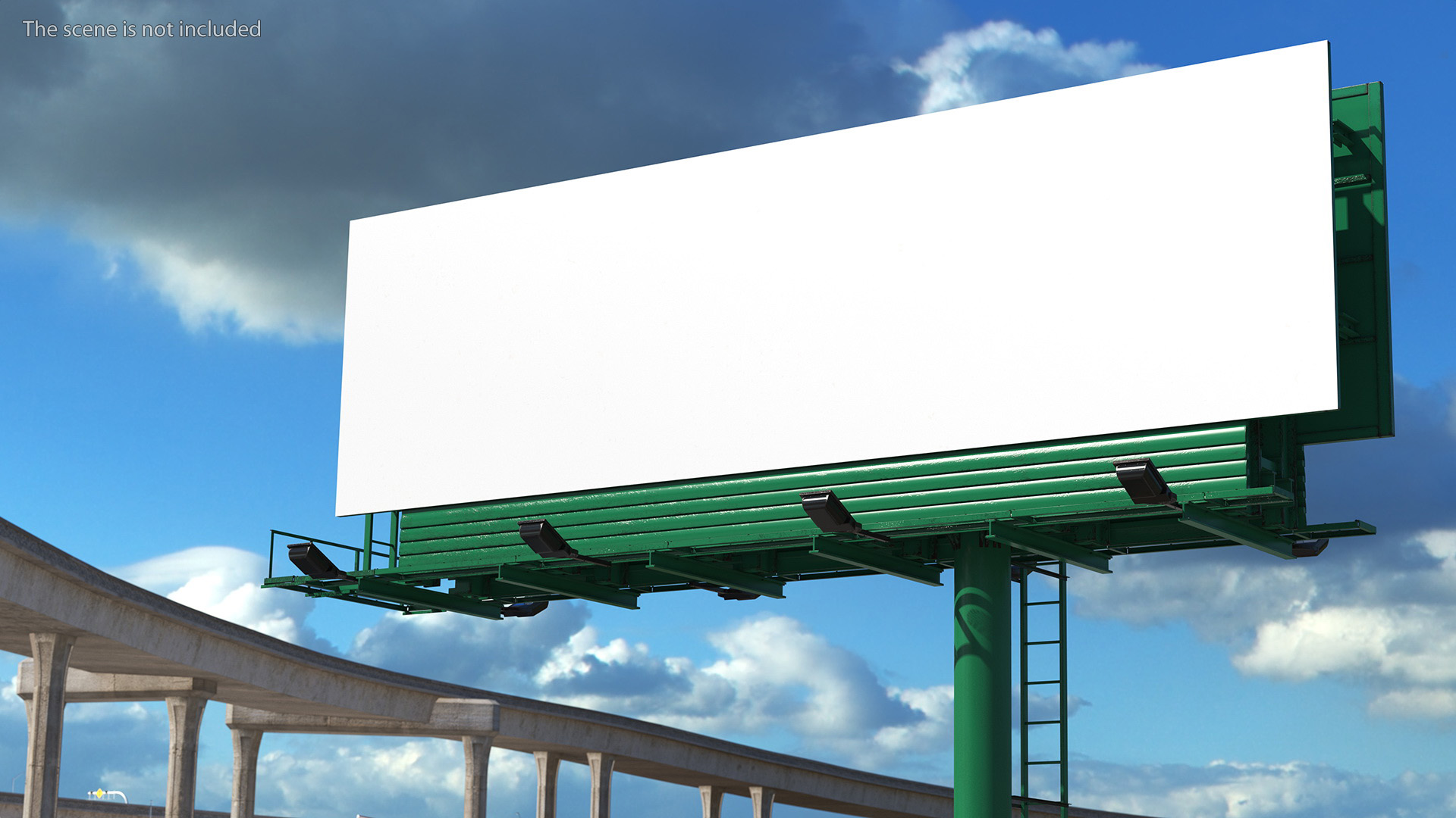 Outdoor Advertising Billboard Structure 3D model