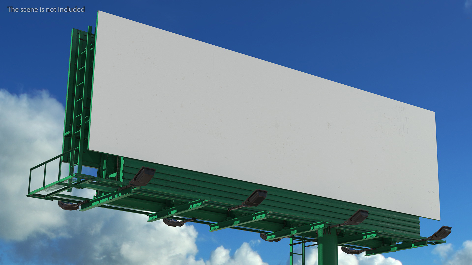 Outdoor Advertising Billboard Structure 3D model